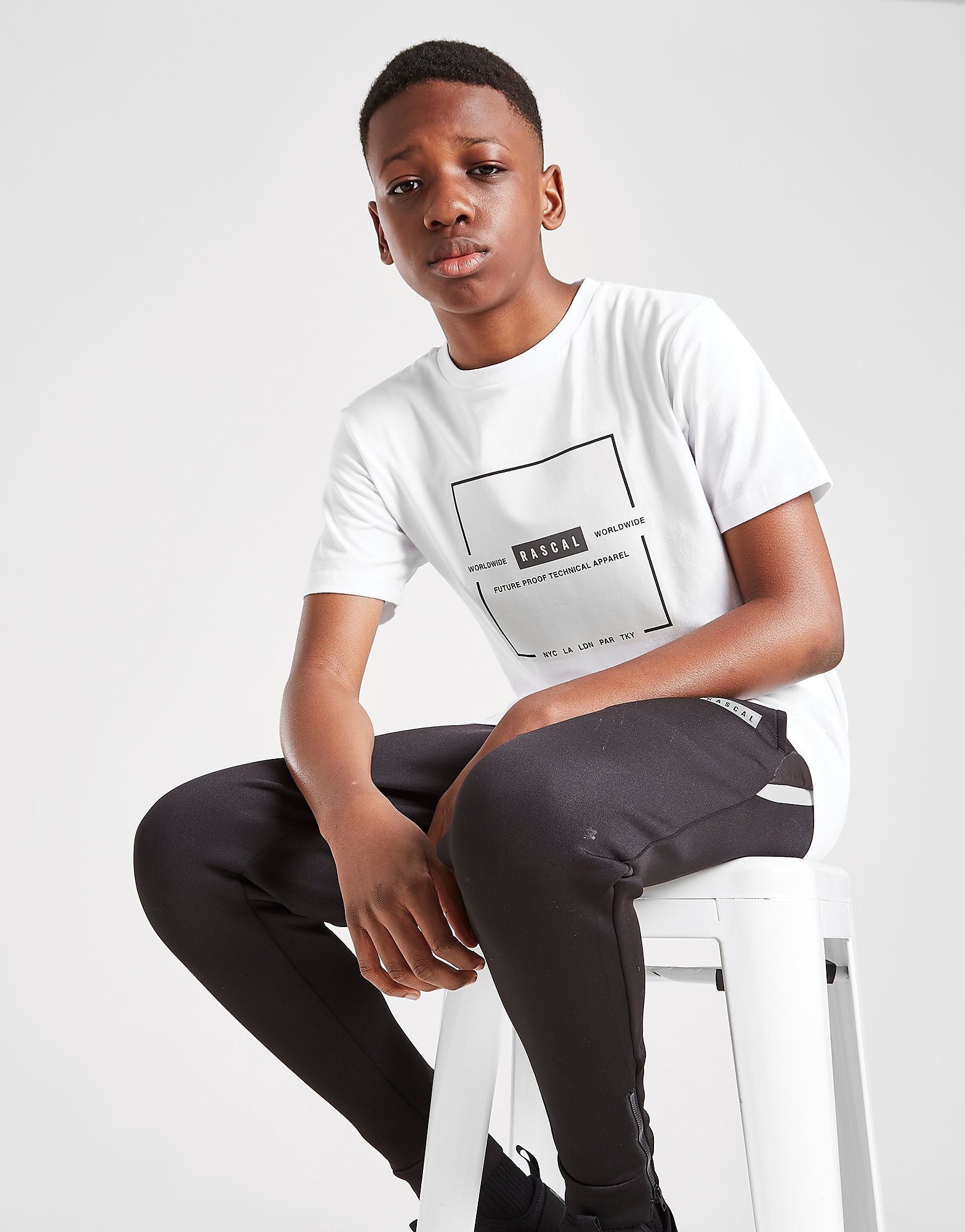 Rascal Tech Utility T-Shirt Junior - Only at JD - White - Kids, White