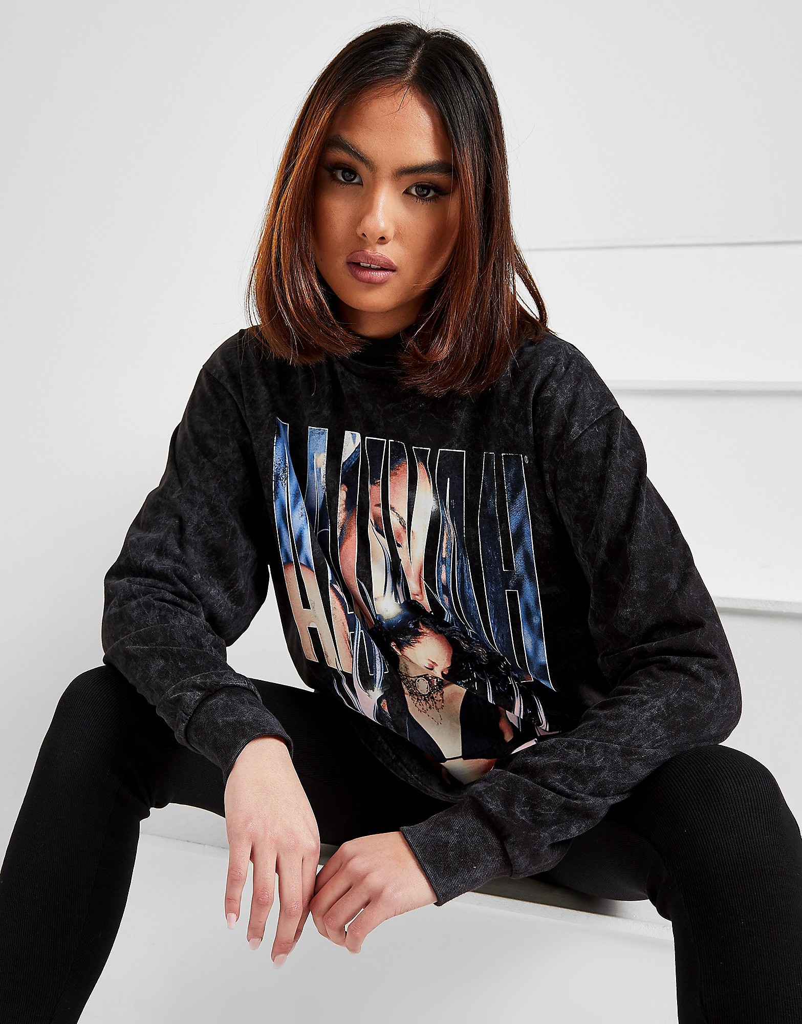 

Supply & Demand Aaliyah Photo Long Sleeve T-Shirt - Only at JD - Black - Womens, Black