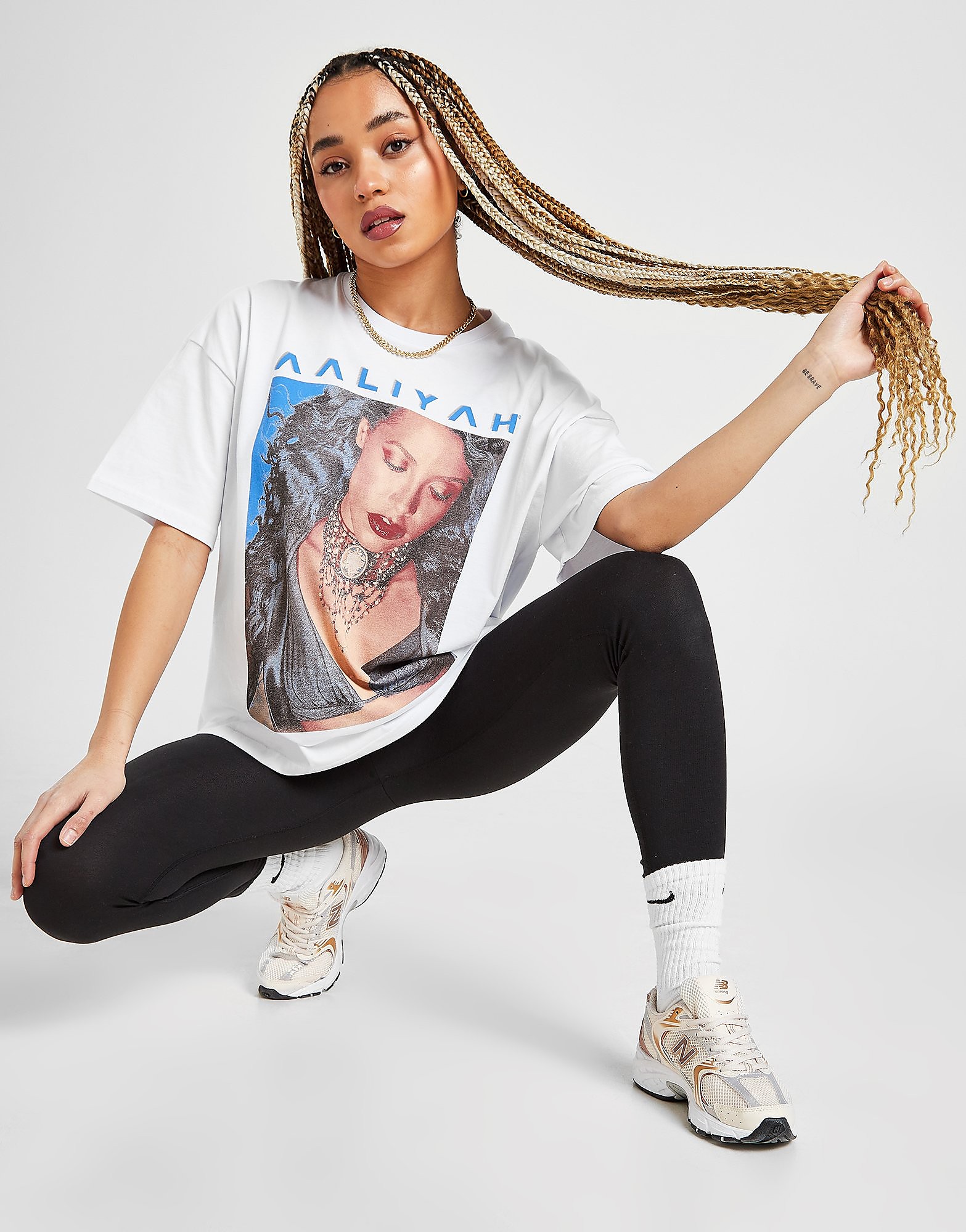 

Supply & Demand Aaliyah Photo T-Shirt - White - Womens, White