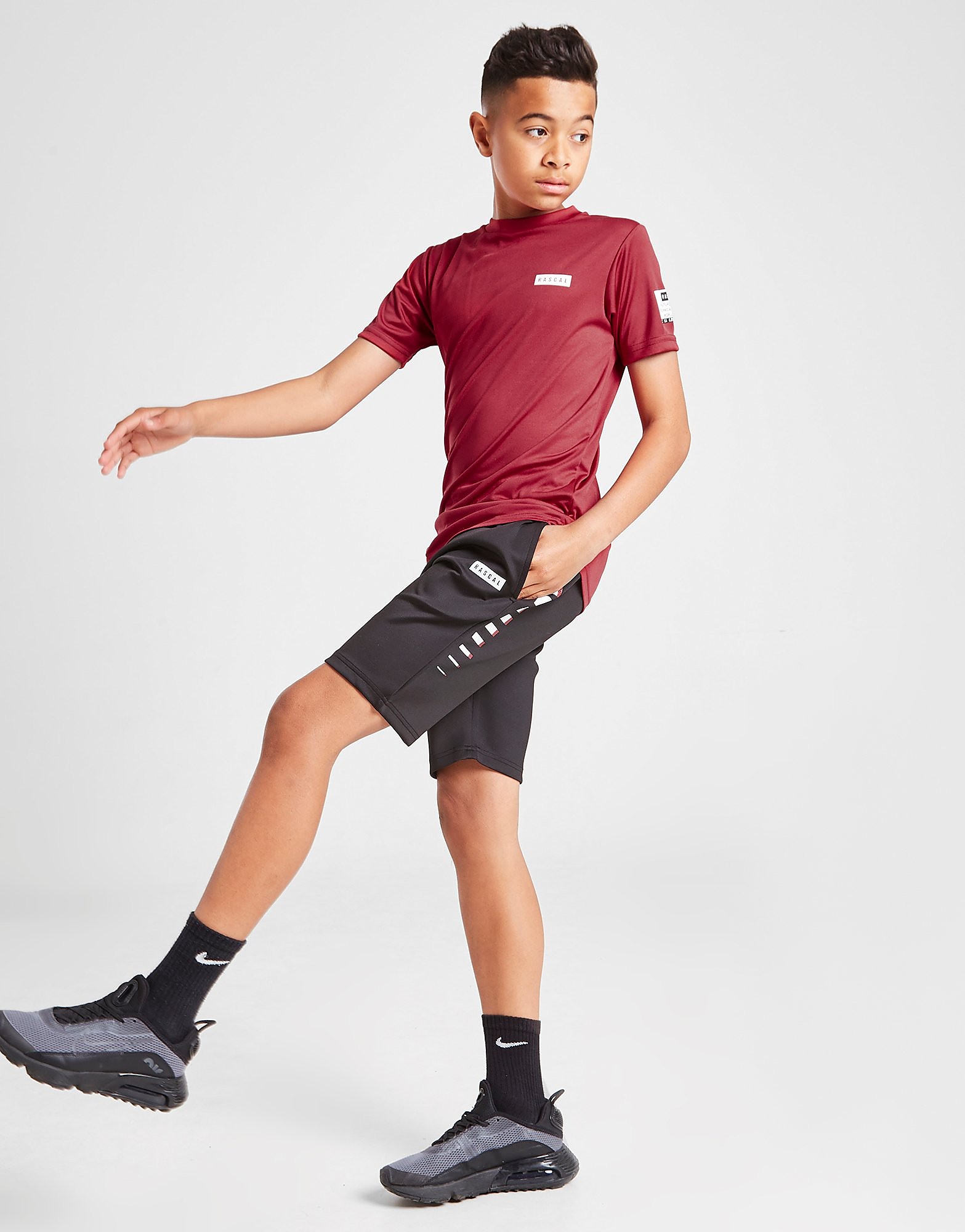 

Rascal Pop Linear Poly Shorts Junior - Only at JD - Black - Kids, Black