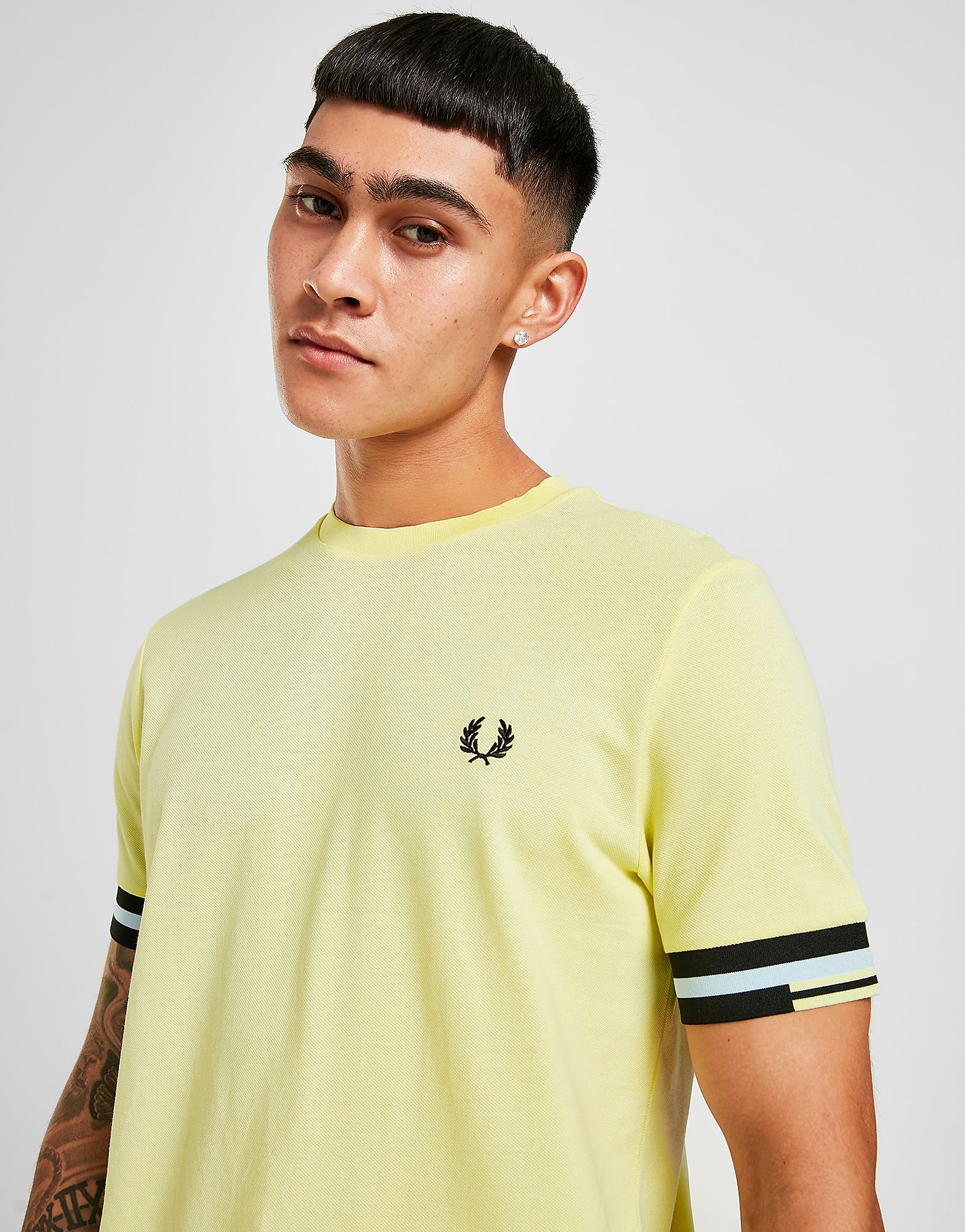 

Fred Perry Abstract Cuffs T-Shirt - Yellow - Mens, Yellow