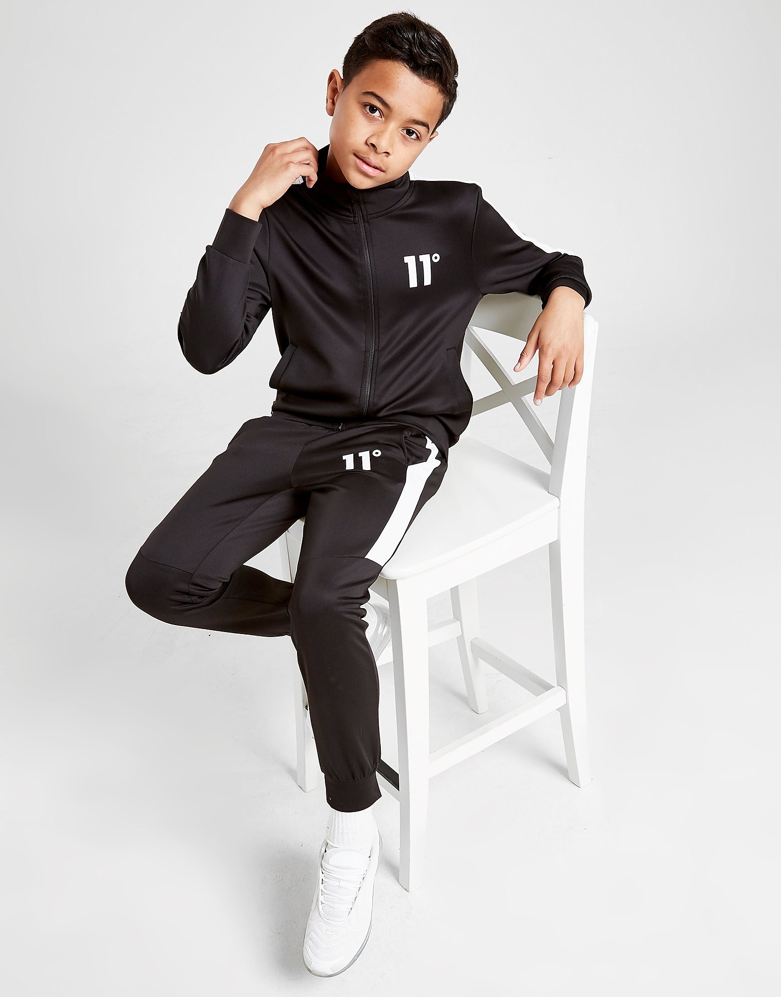 11 degrees cut sew poly tracksuit junior only at jd kids musta 11 degrees JD Sports
