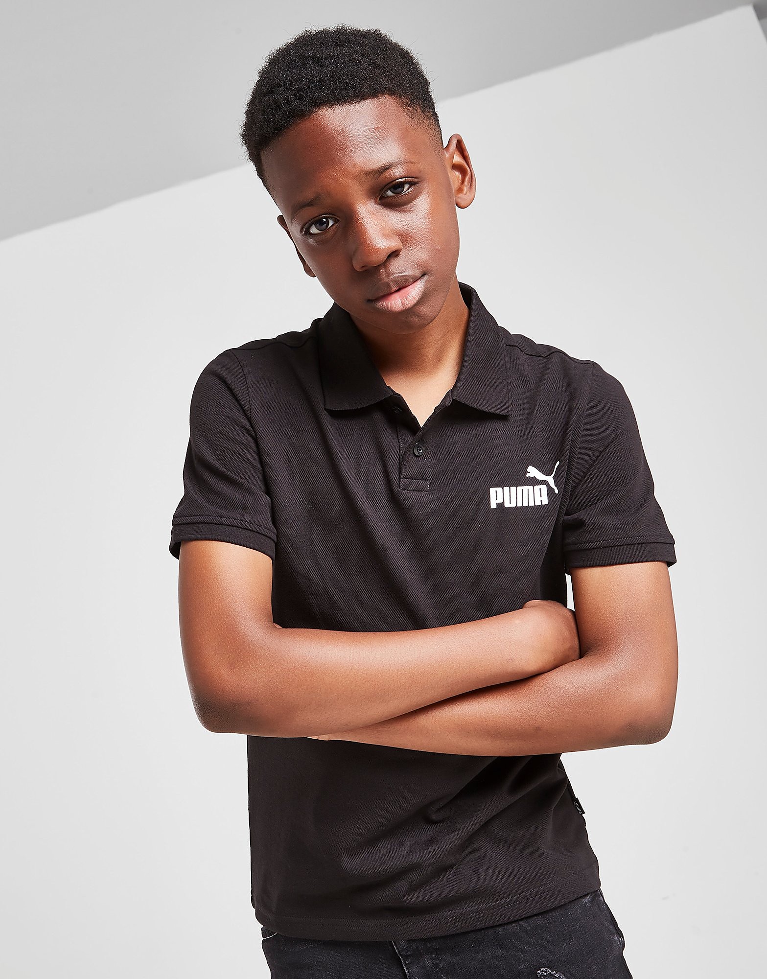 

Puma Pique Polo Shirt Junior - Black - Kids, Black