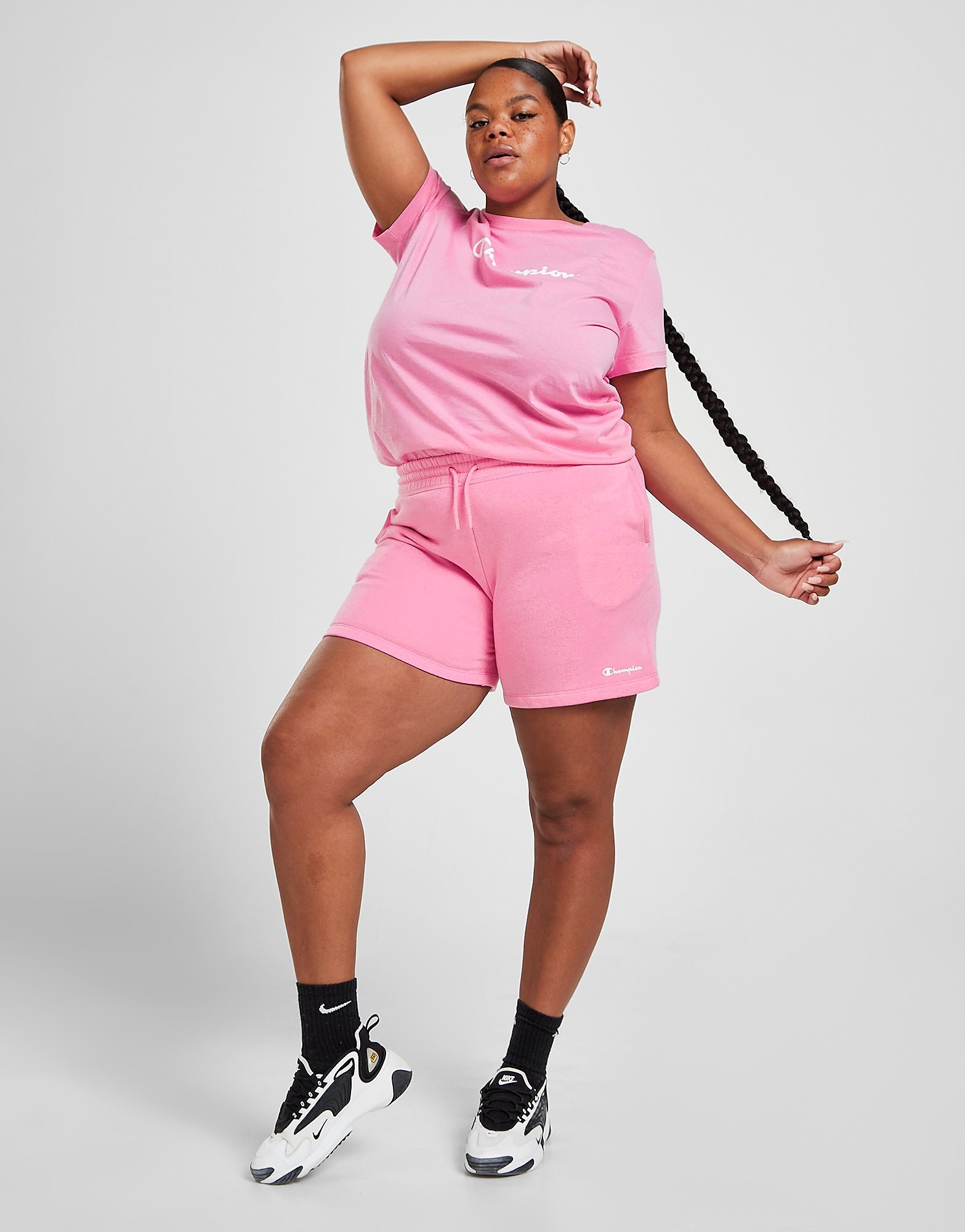 

Champion Core Fleece Plus Size Shorts - Only at JD - Pink - Womens, Pink