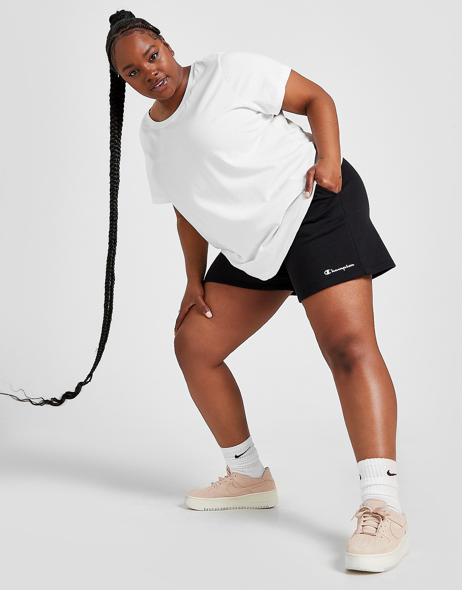 

Champion Core Fleece Plus Size Shorts - Only at JD - Black - Womens, Black
