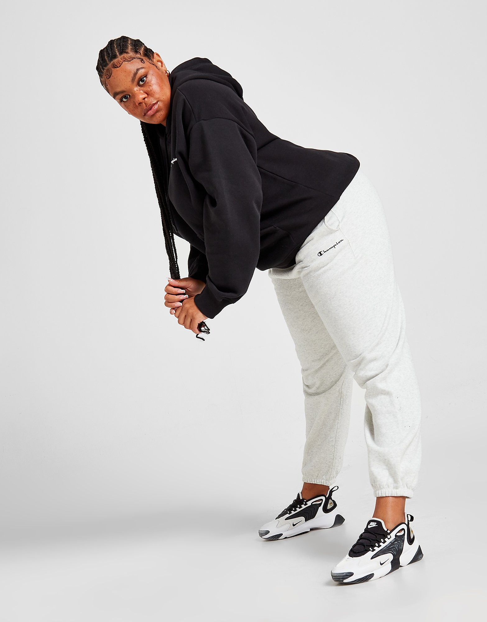 

Champion Core Plus Size Logo Joggers - Only at JD - Grey - Womens, Grey