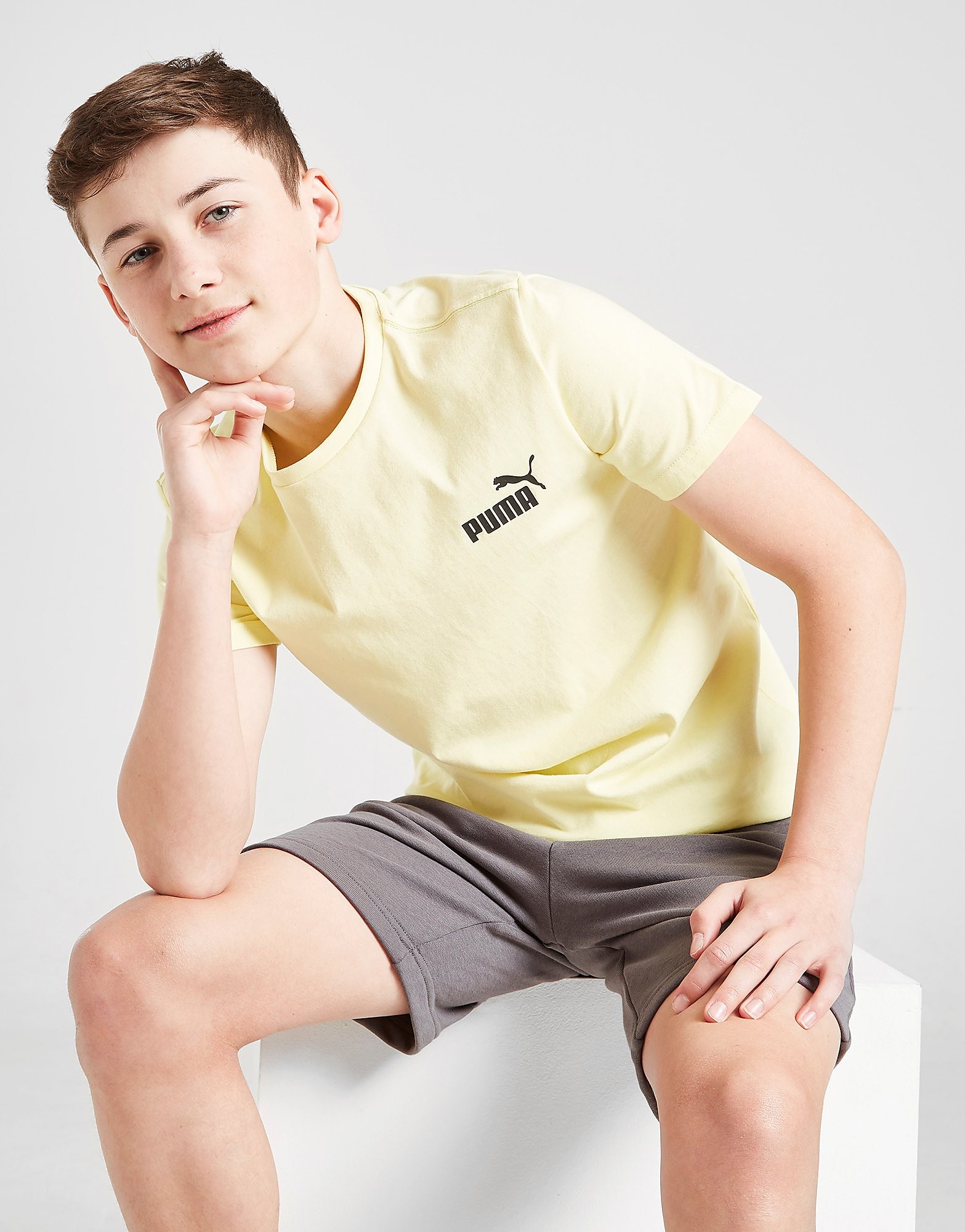 

Puma Small Logo T-Shirt Junior - Yellow - Kids, Yellow