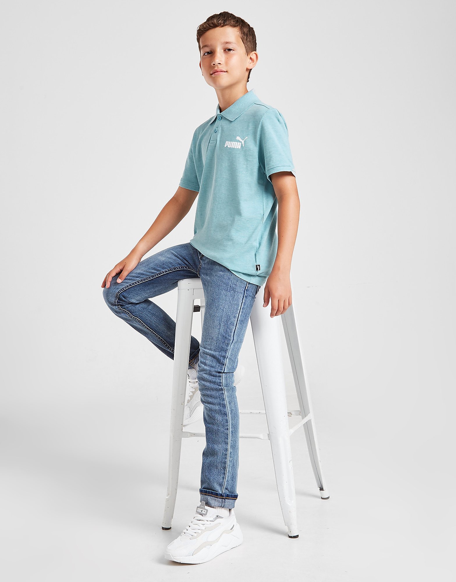 

Puma Pique Polo Shirt Junior - Blue - Kids, Blue