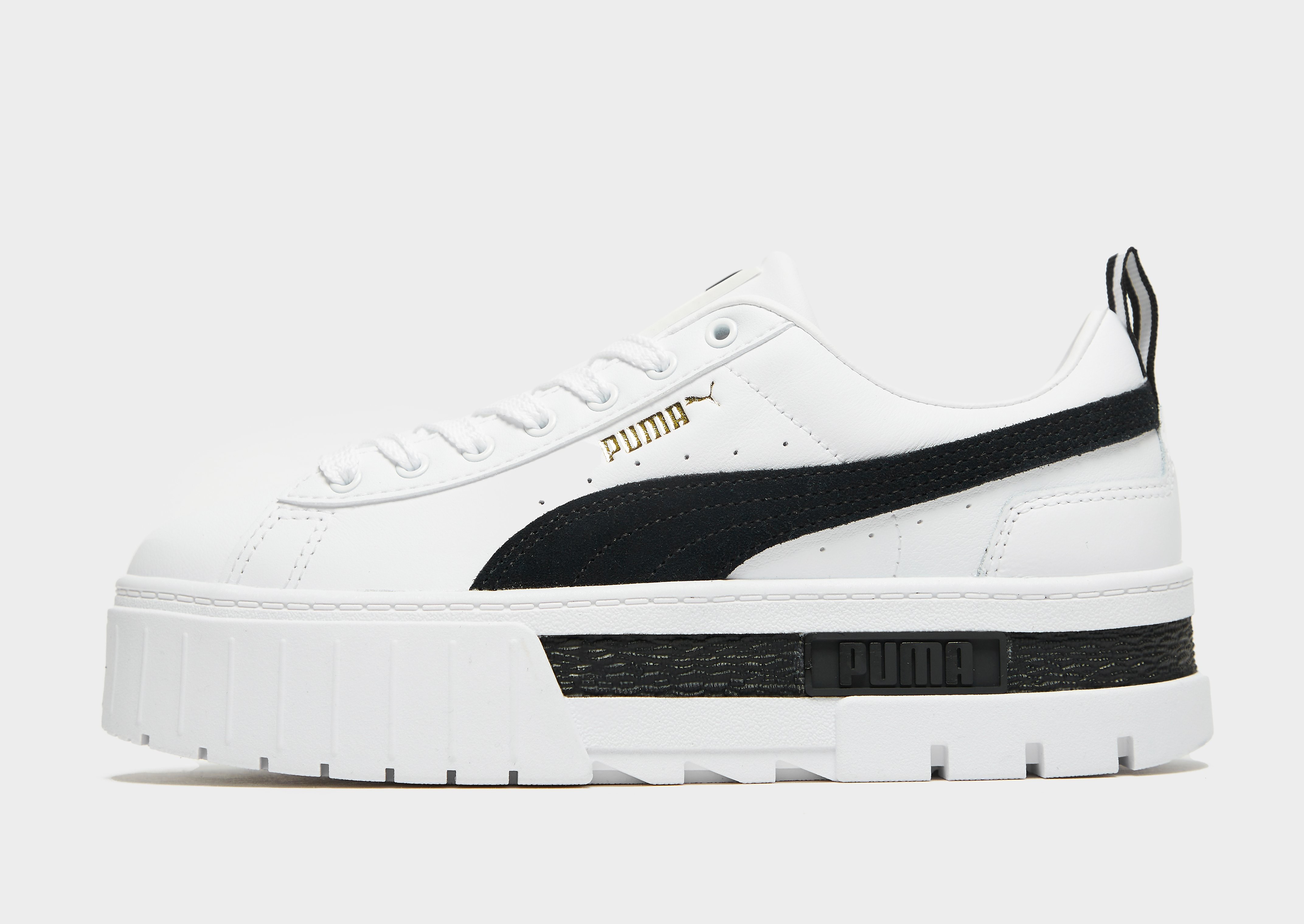 Puma Mayze Leather Women's - WHITE, WHITE