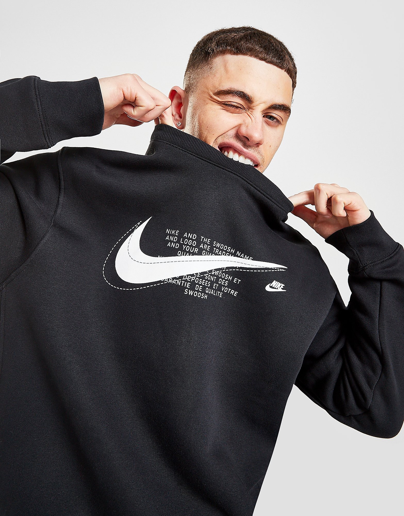 

Nike Court Crew Sweatshirt - Black - Mens, Black