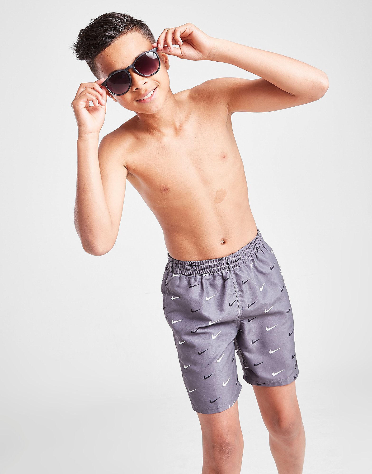 

Nike All Over Print Swim Shorts Junior - Grey - Kids, Grey