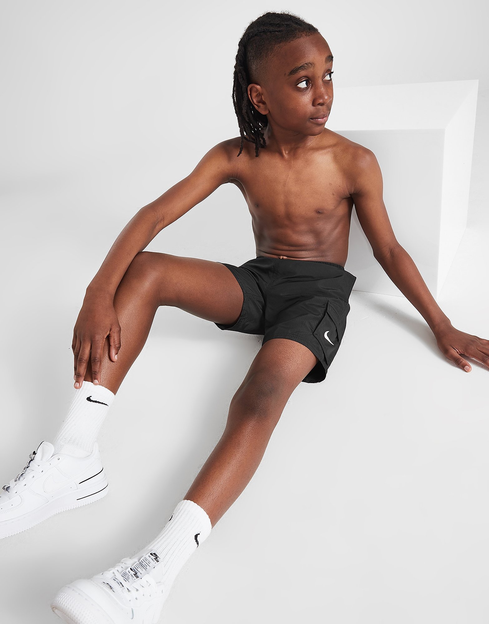 

Nike Cargo Swim Shorts Junior - Black/Black - Kids, Black/Black