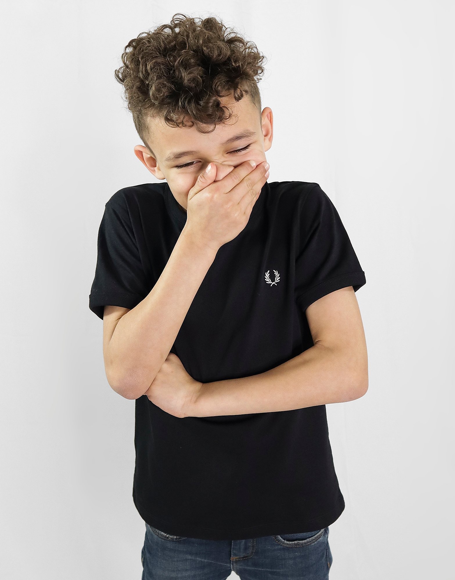 

Fred Perry Small Laurel T-Shirt Children - Black - Kids, Black