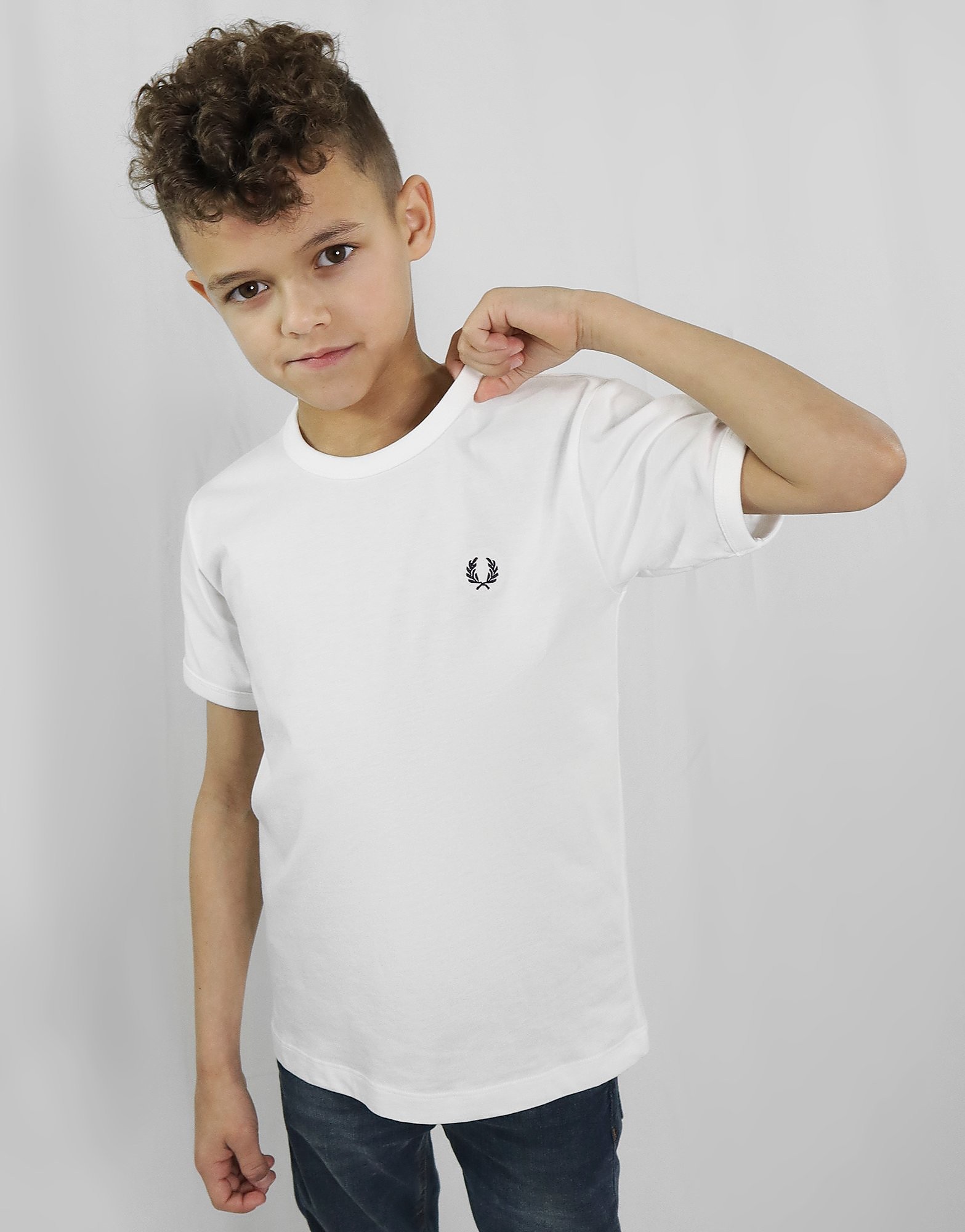 

Fred Perry Small Laurel T-Shirt Children - White - Kids, White