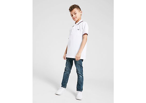 Fred Perry Twin Tipped Polo Shirt Children - White - Kids, White