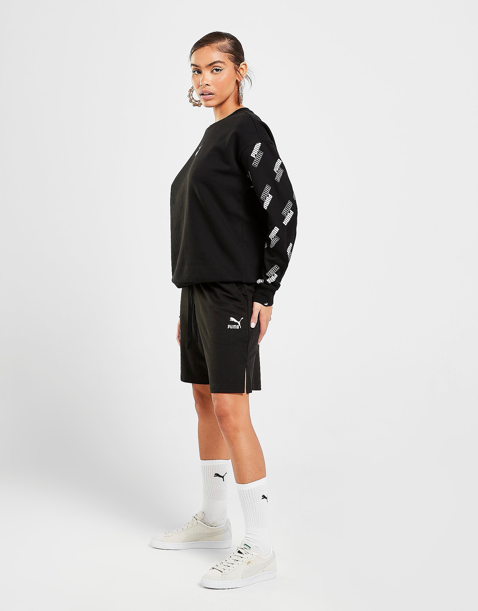 

Puma Trend Boyfriend Shorts - Black - Womens, Black