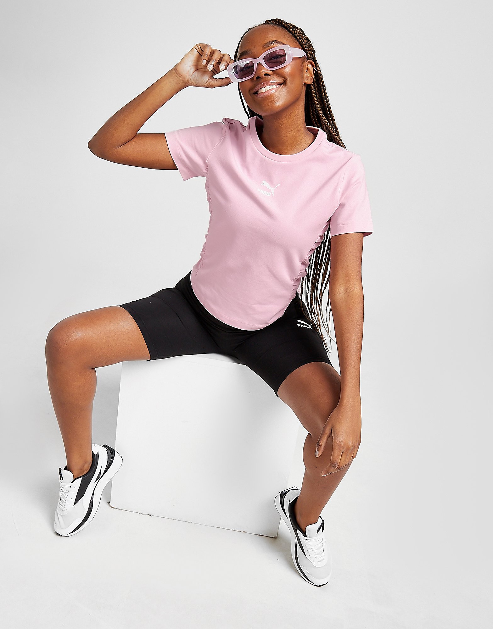 Puma Trend Slim T-Shirt - Pink - Womens, Pink