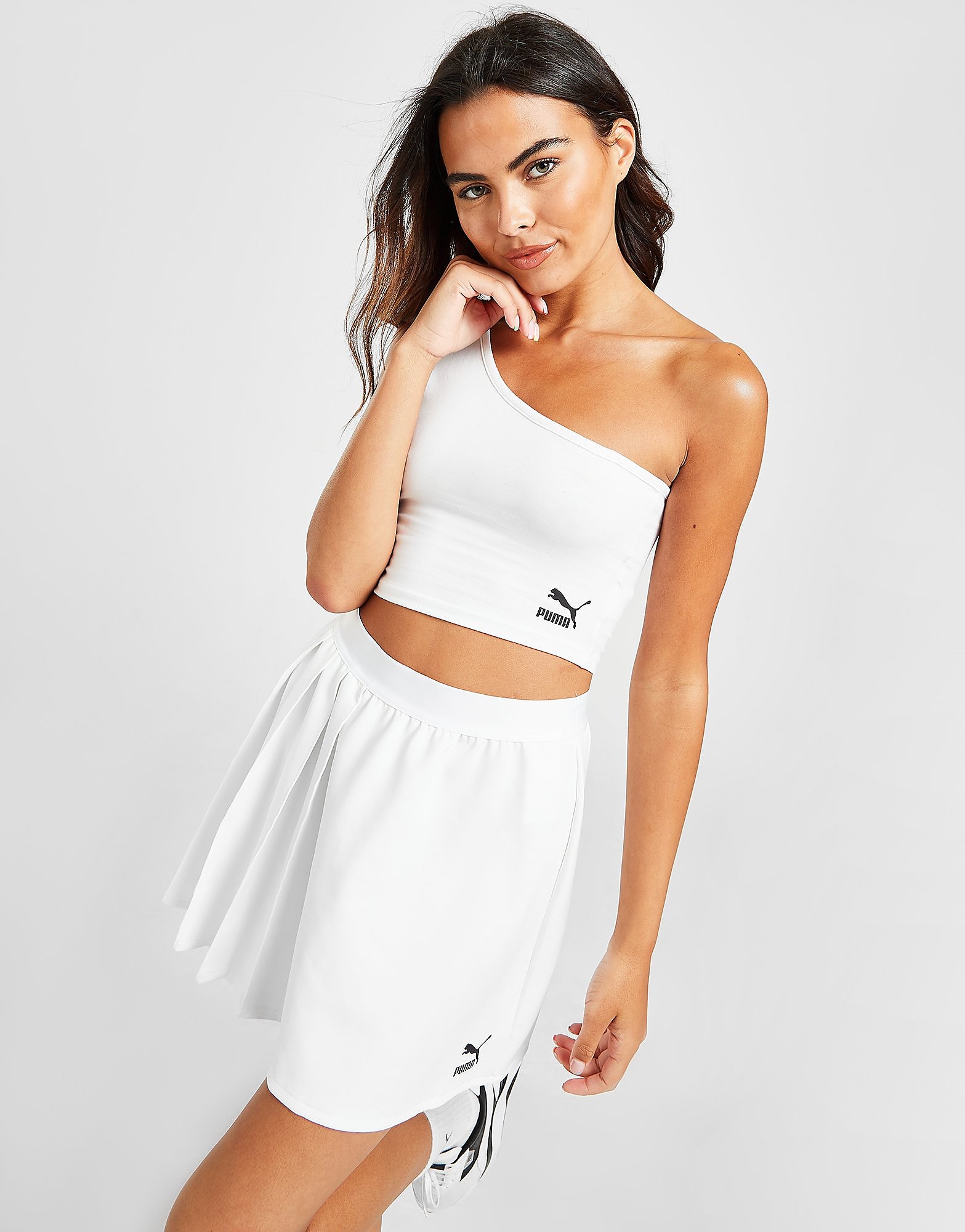 

Puma Classic One Should Crop Top - White - Womens, White