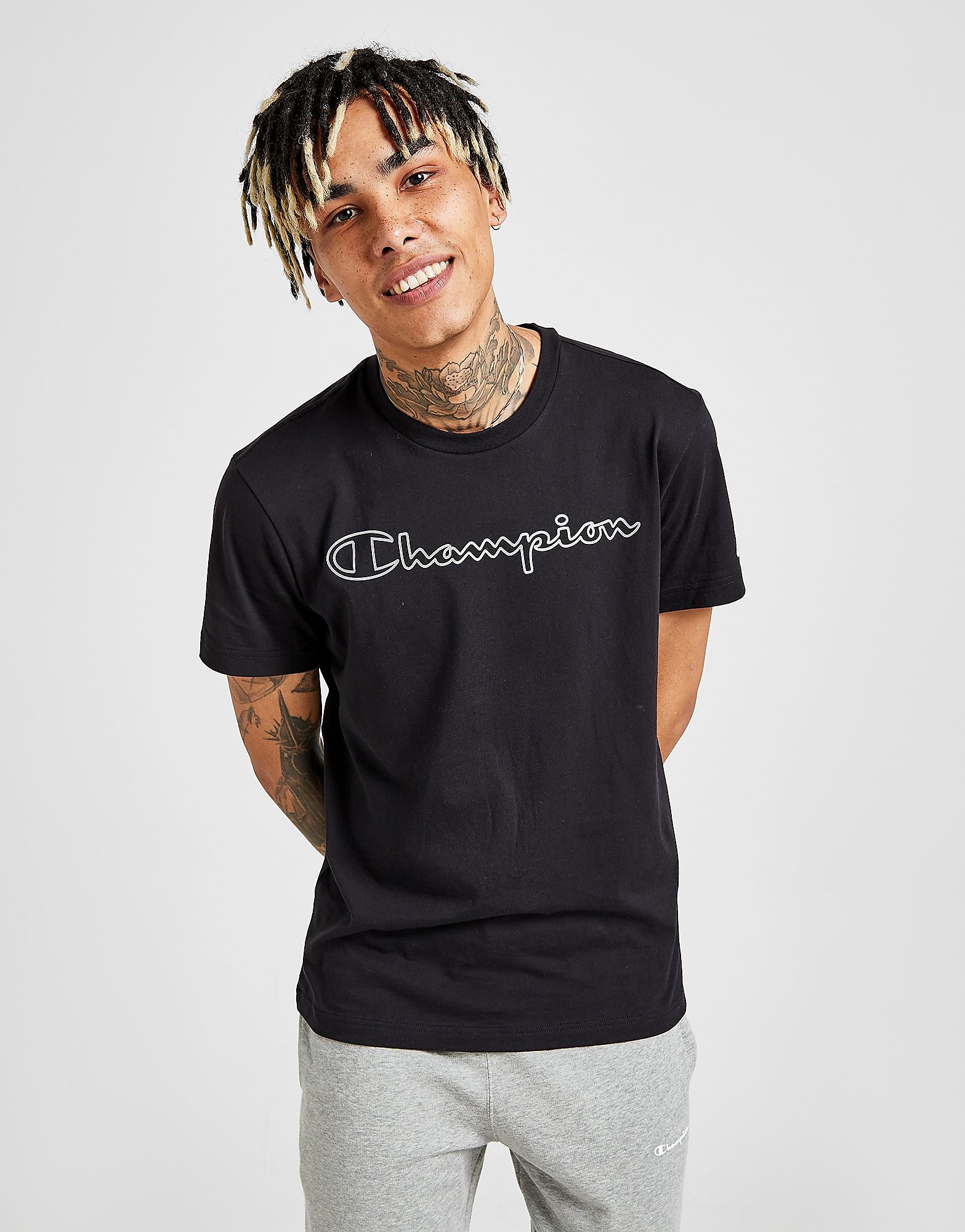 

Champion Reflective T-Shirt - Only at JD - Black - Mens, Black