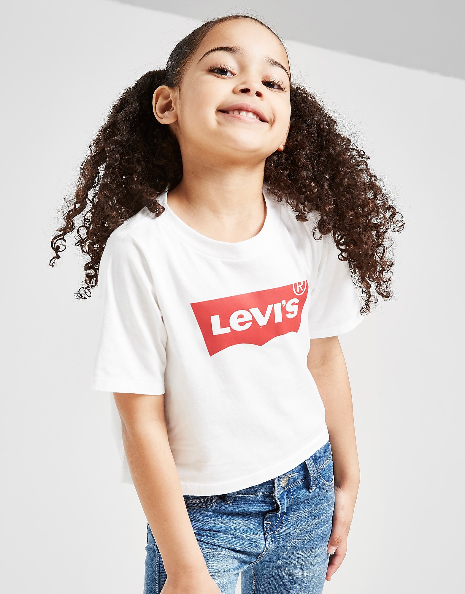 

LEVI'S Girls' Batwing Crop T-Shirt Children - White - Kids, White
