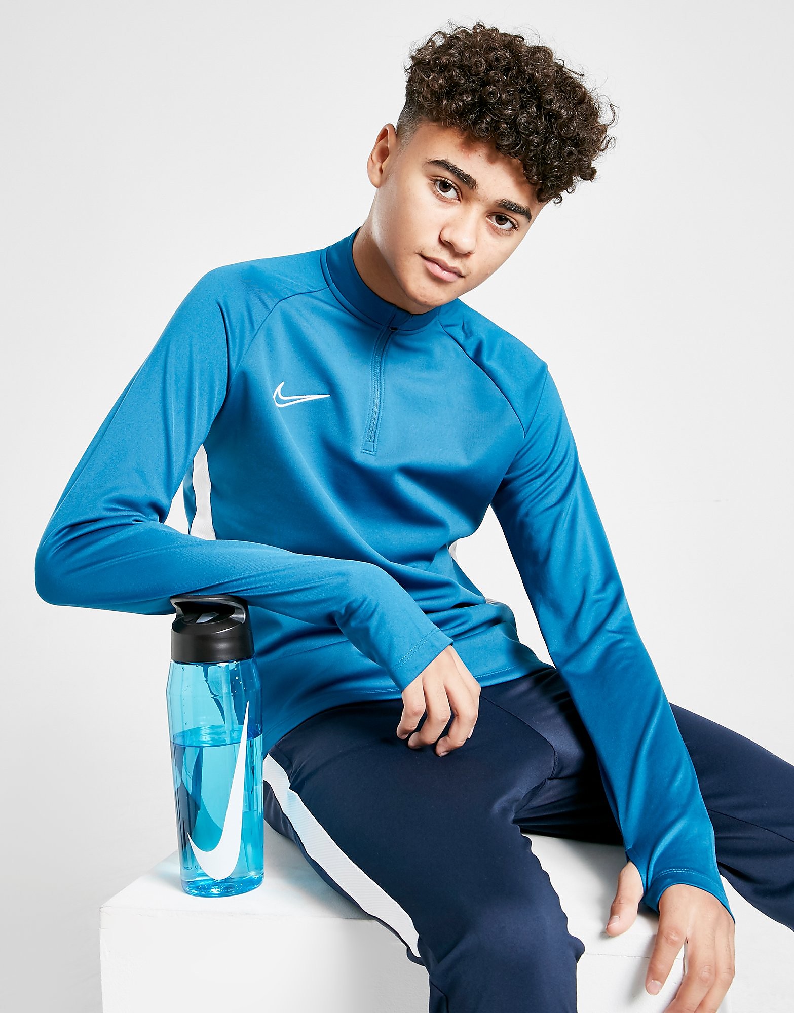 Nike Academy 1/4 Zip Drill Top Junior - Blue - Kids, Blue