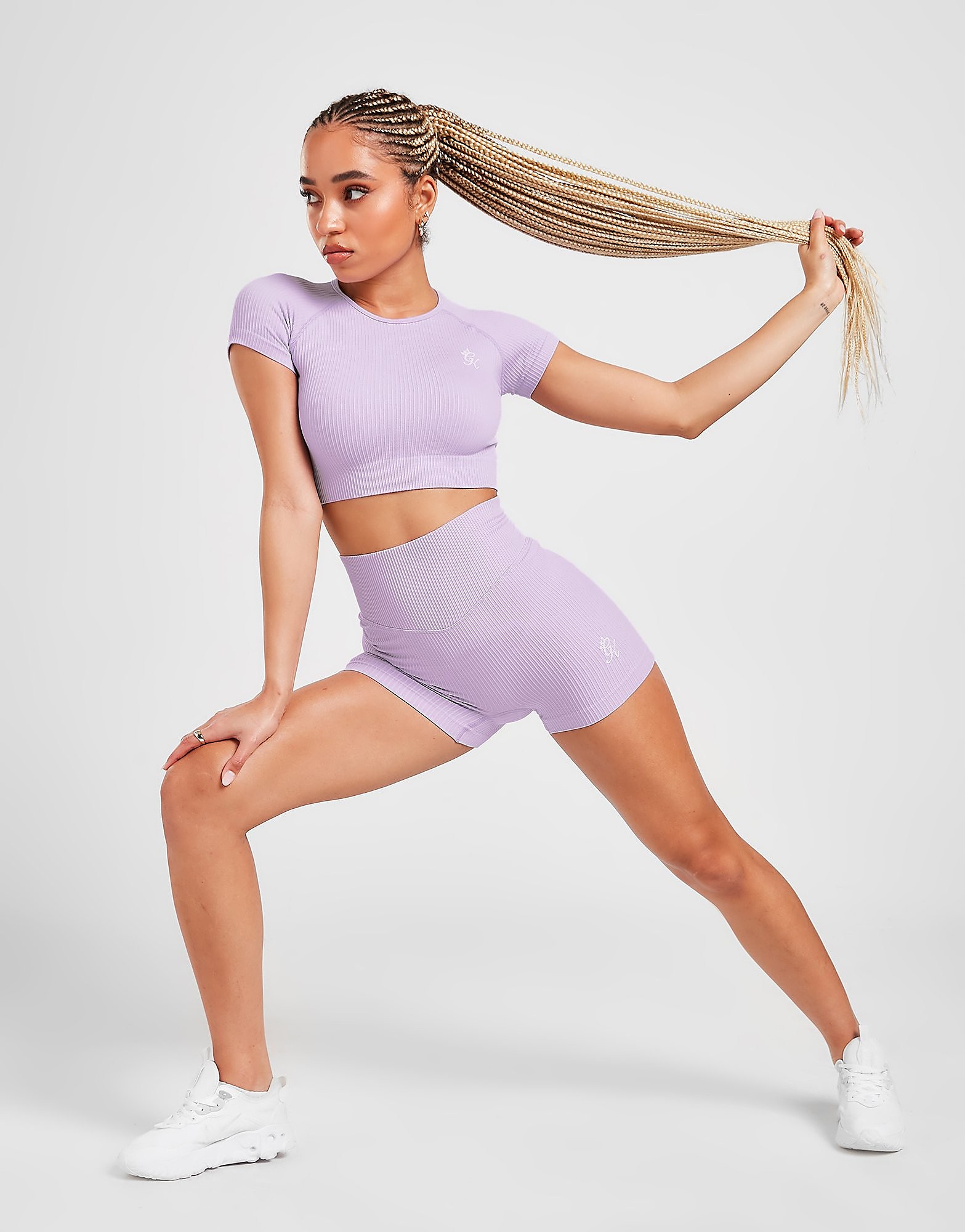 

Gym King Ribbed 3" Shorts - Only at JD - Purple - Womens, Purple