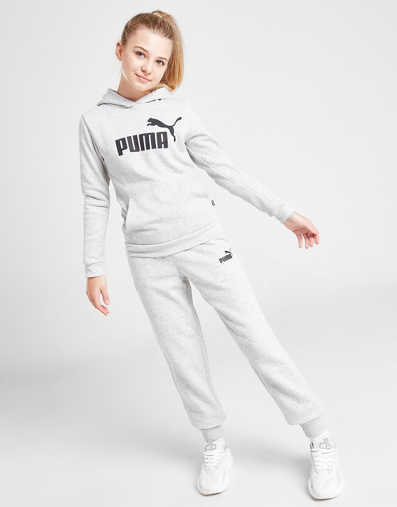 

Puma Girls' Essential Fleece Joggers Junior - Grey - Kids, Grey