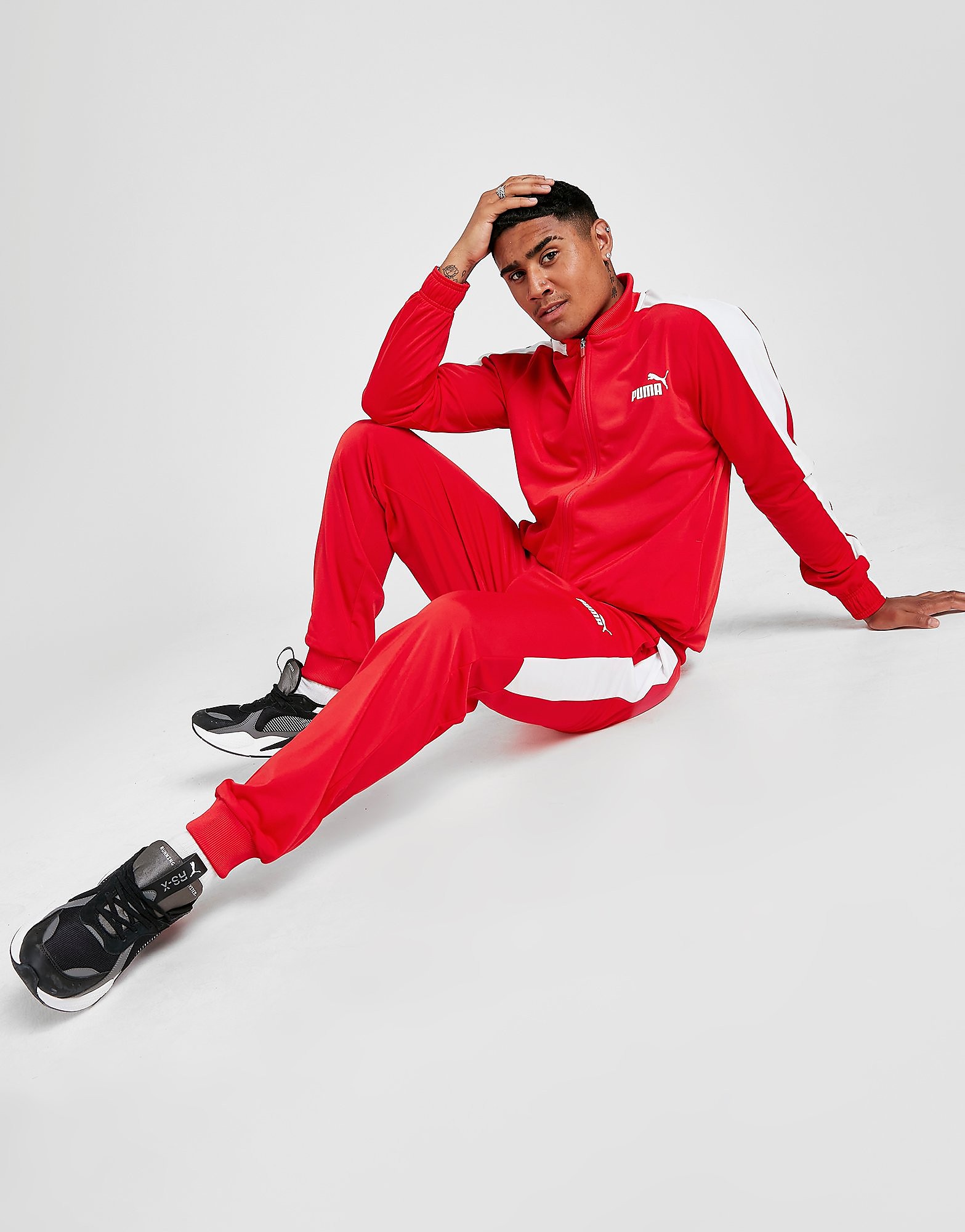 

Puma Poly Tracksuit - Only at JD - Red - Mens, Red