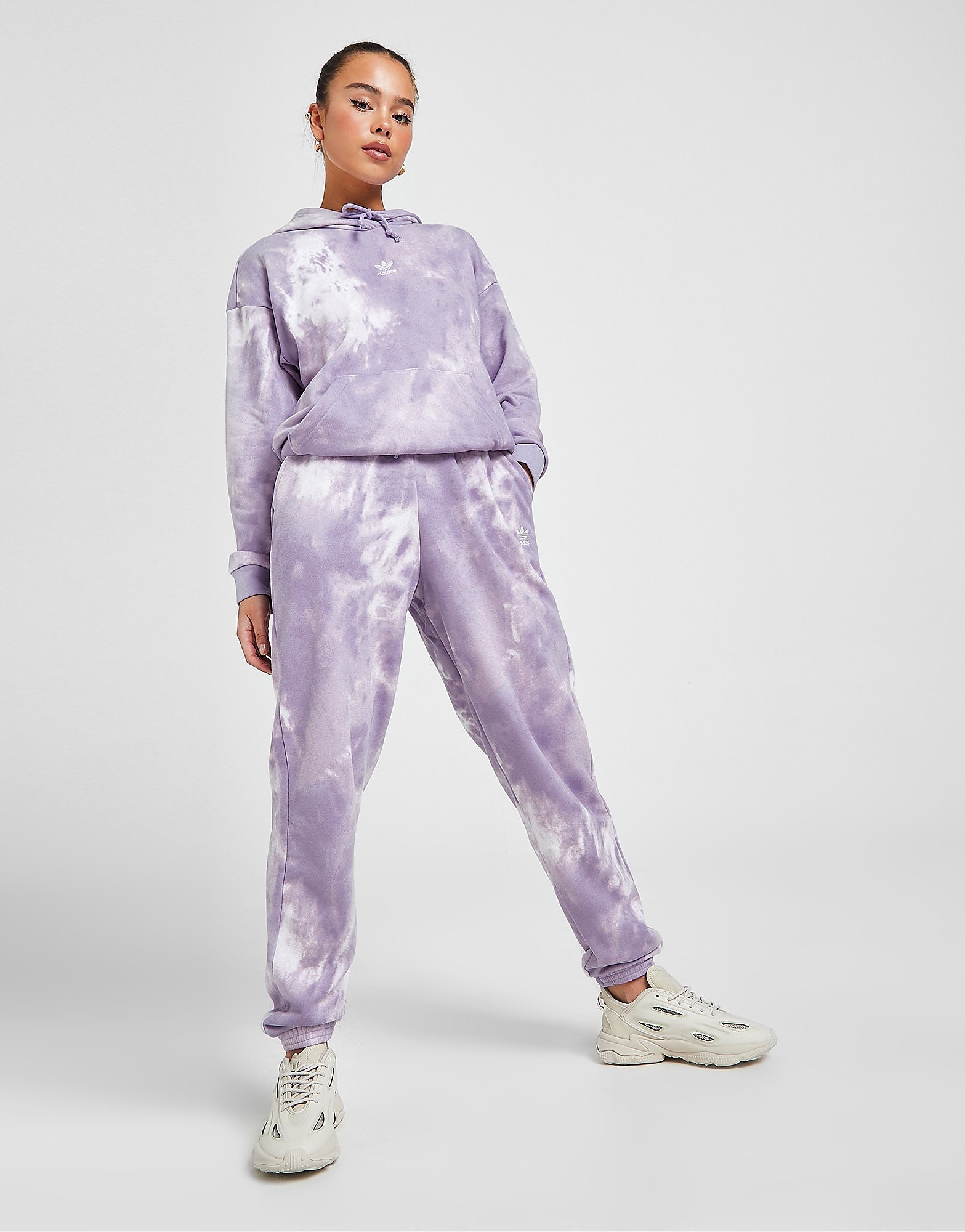 adidas Originals Batiikkivärjätyt collegehousut Naiset - Womens, Violetti