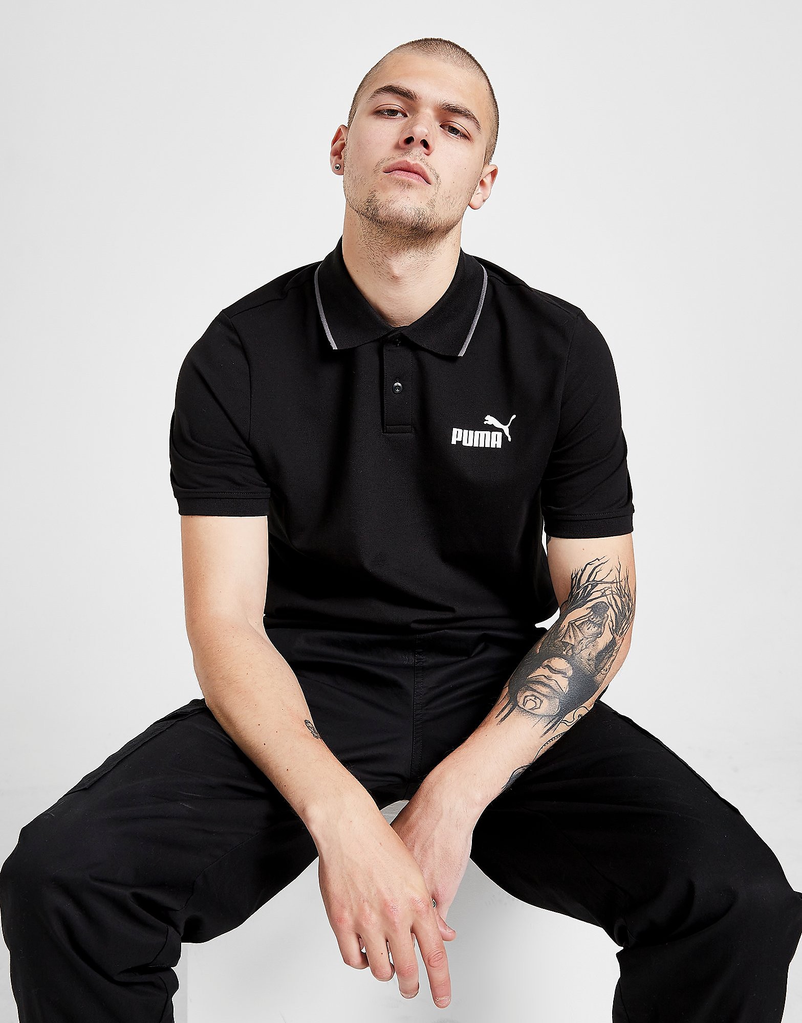 

Puma Polo Shirt - Only at JD - Black - Mens, Black