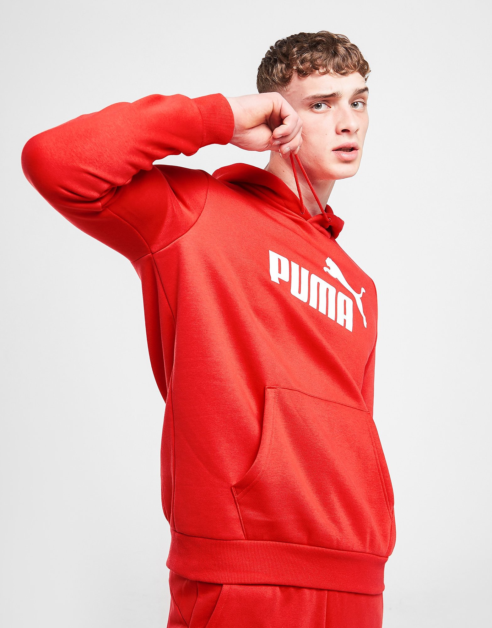 

Puma Core Logo Overhead Hoodie - Only at JD - Red/RED - Mens, Red/RED