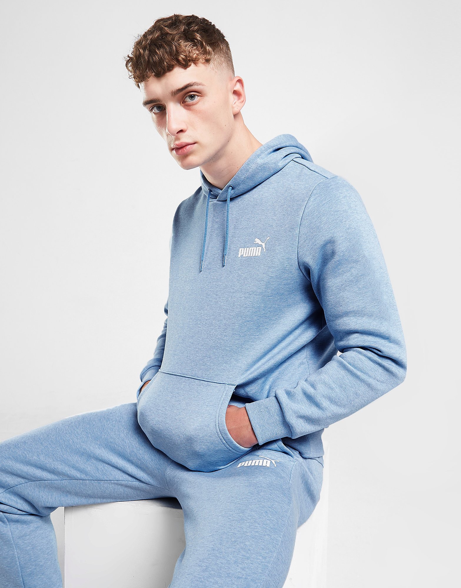 

Puma Core Small Logo Overhead Hoodie - Only at JD - Blue - Mens, Blue