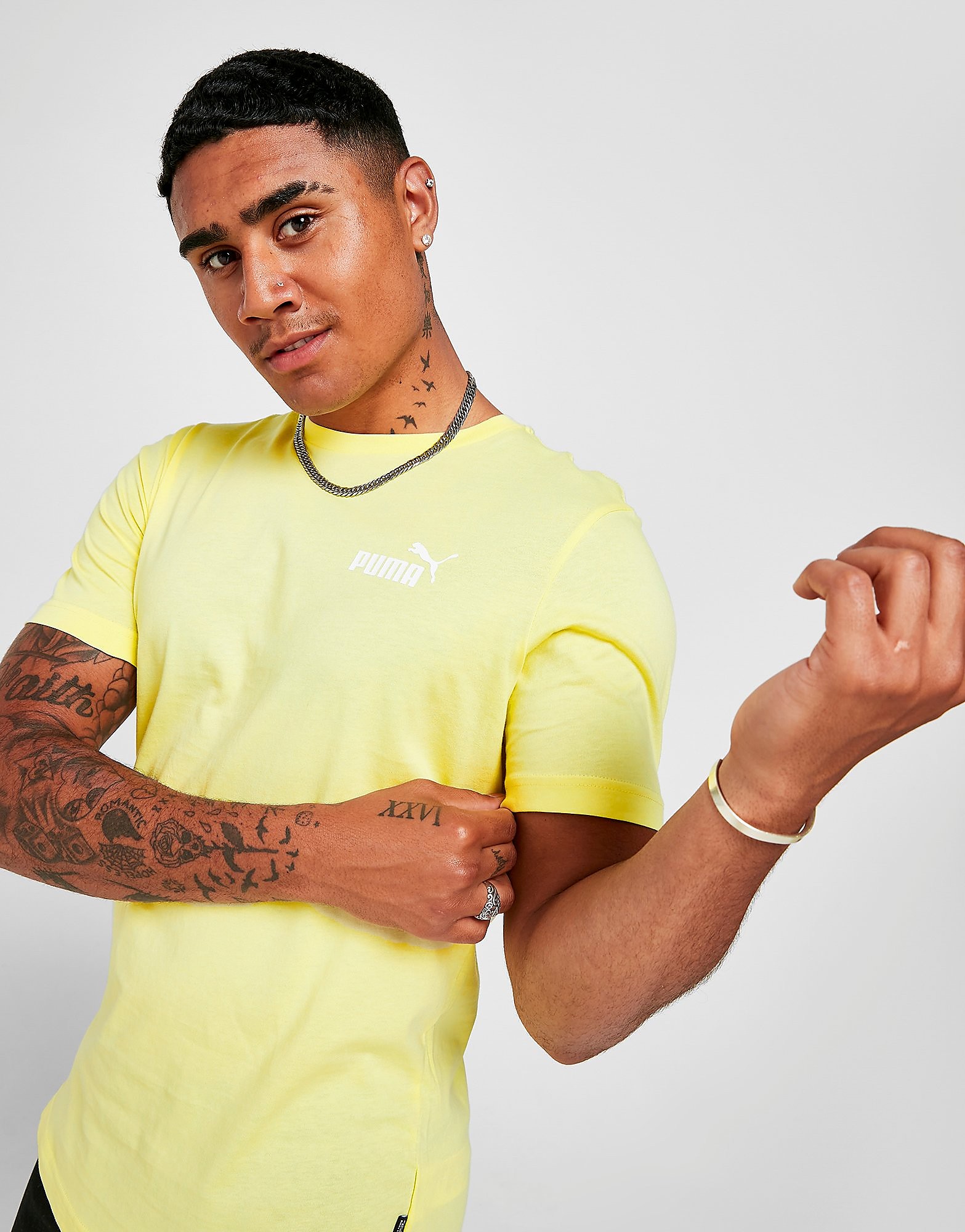 

Puma Core Small Logo T-Shirt - Only at JD - Yellow - Mens, Yellow