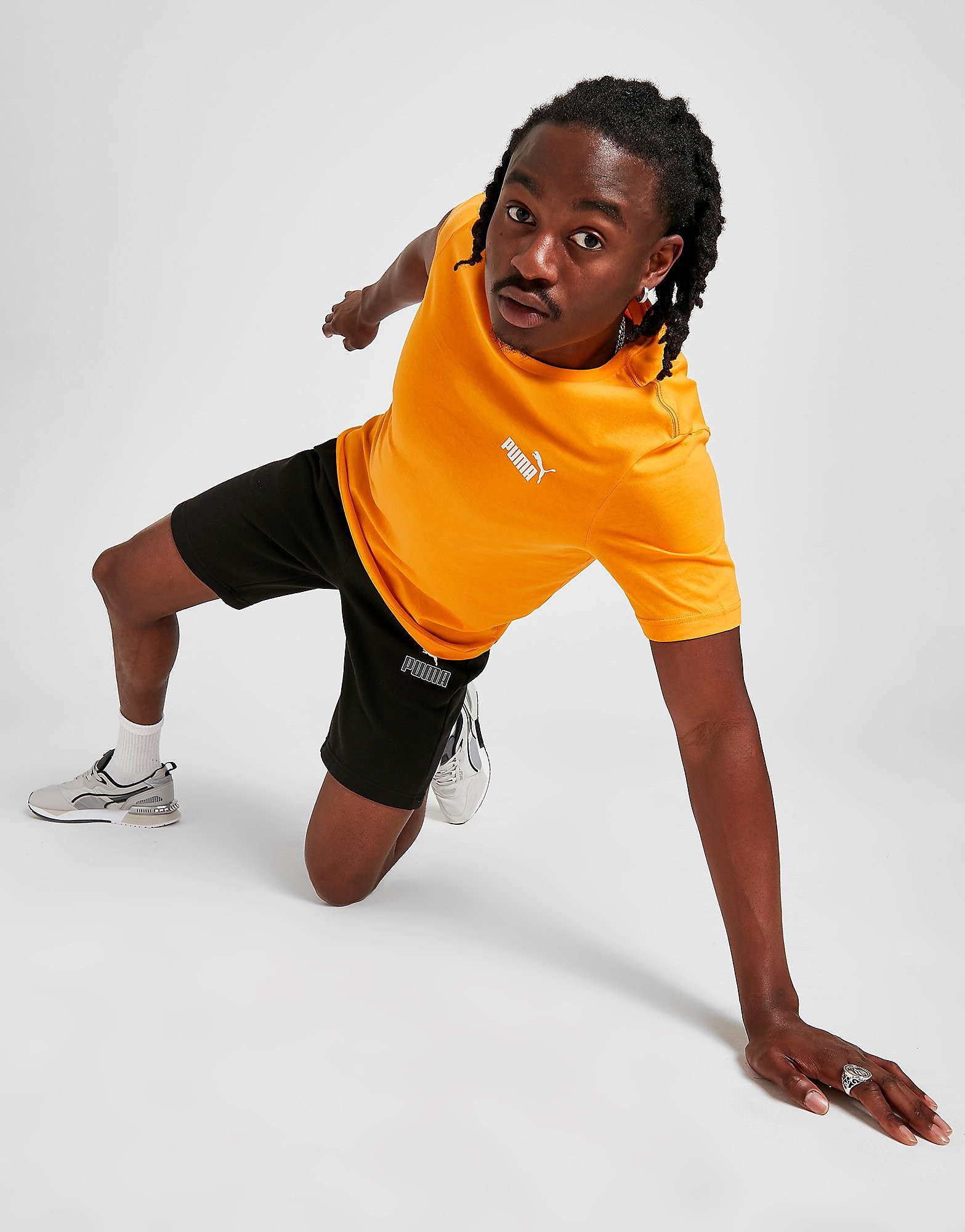

Puma Core Small Logo T-Shirt - Only at JD - Orange - Mens, Orange
