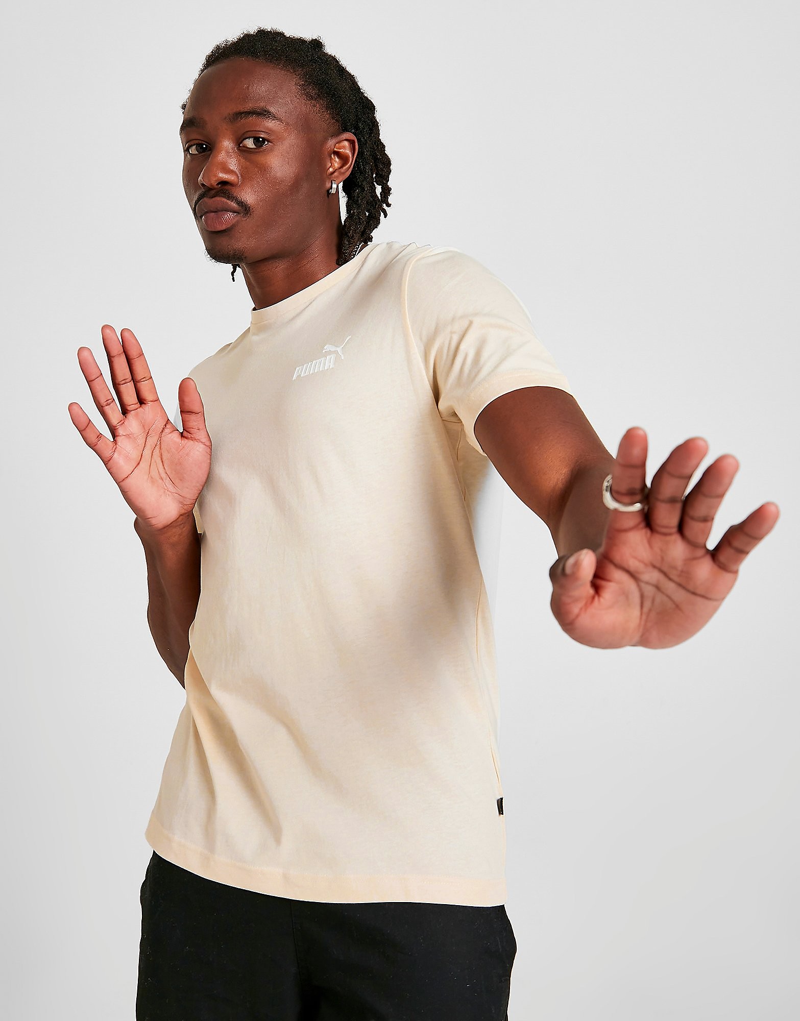 

Puma Core Small Logo T-Shirt - Only at JD - Beige - Mens, Beige