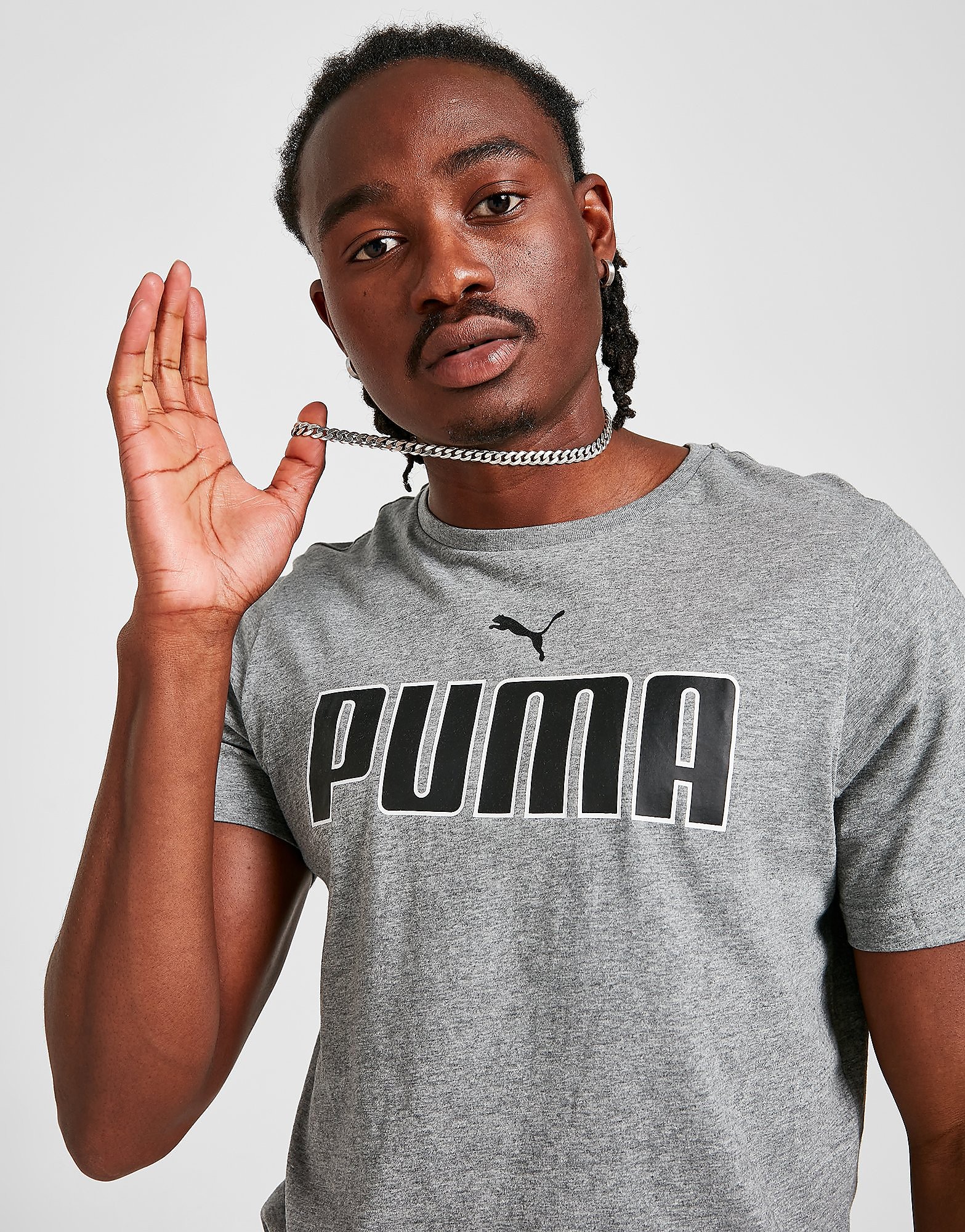 

Puma New Logo T-Shirt - Only at JD - Grey - Mens, Grey