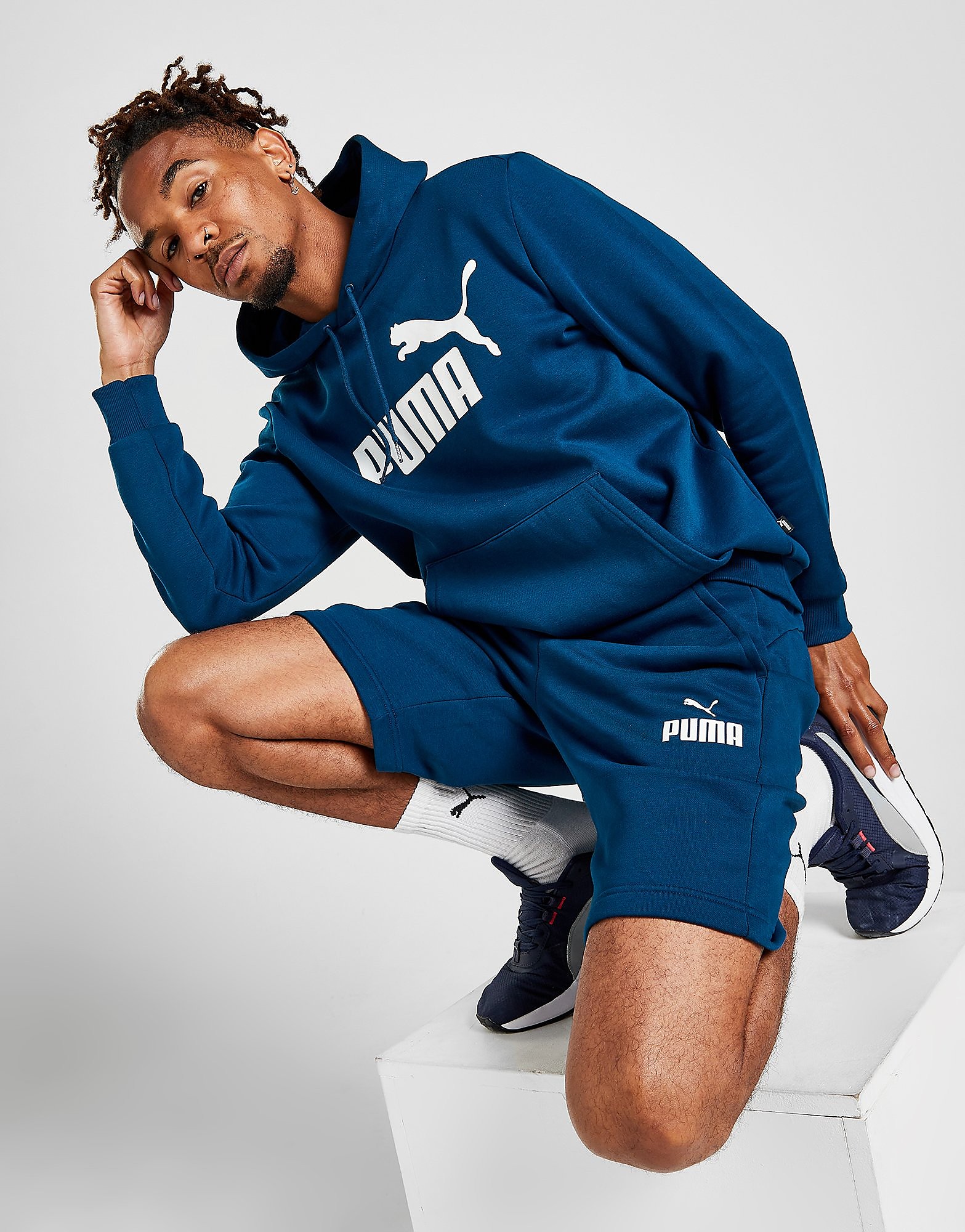 

Puma New Logo Shorts - Only at JD - Blue - Mens, Blue