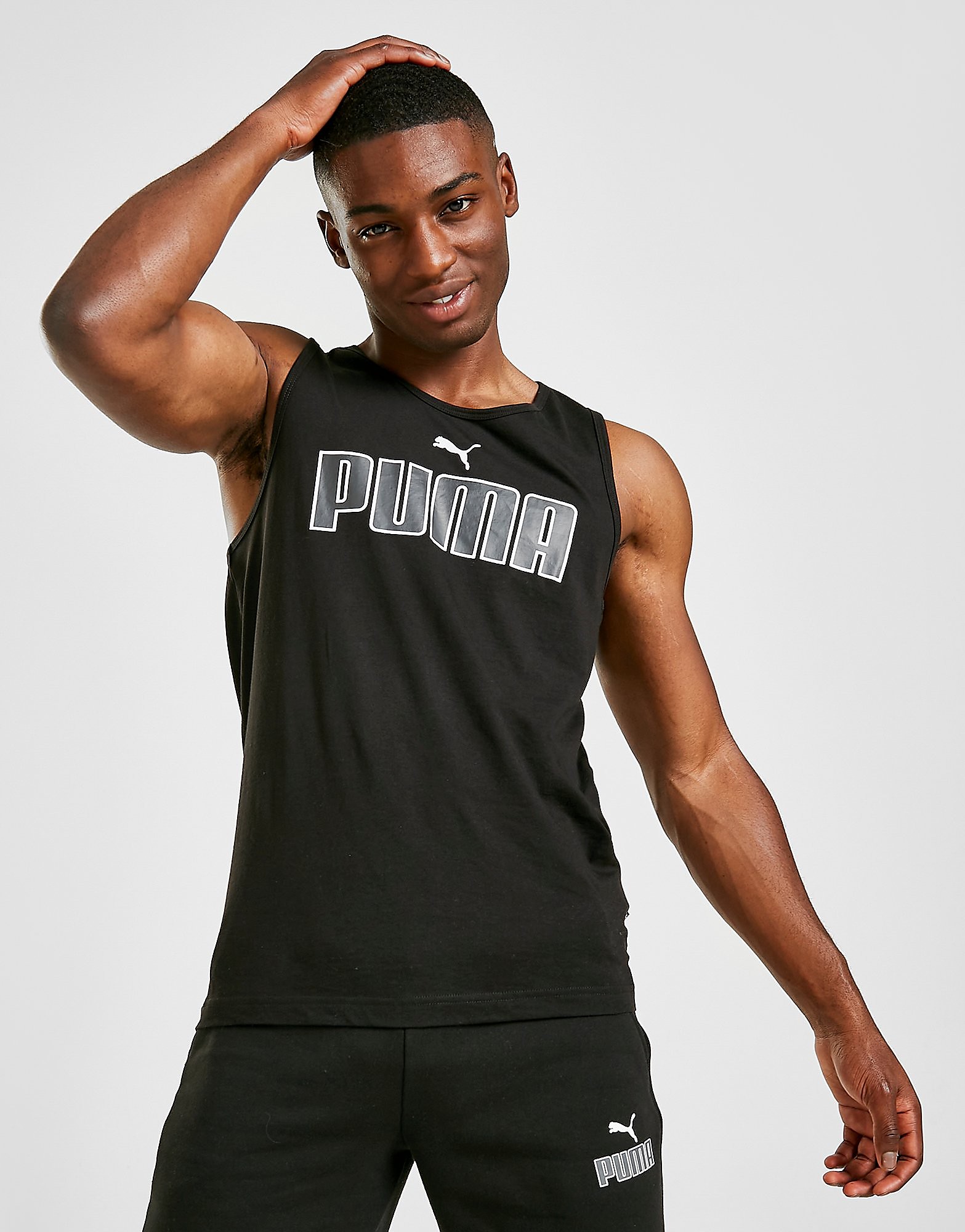 

Puma New Logo Tank Top - Only at JD - Black - Mens, Black