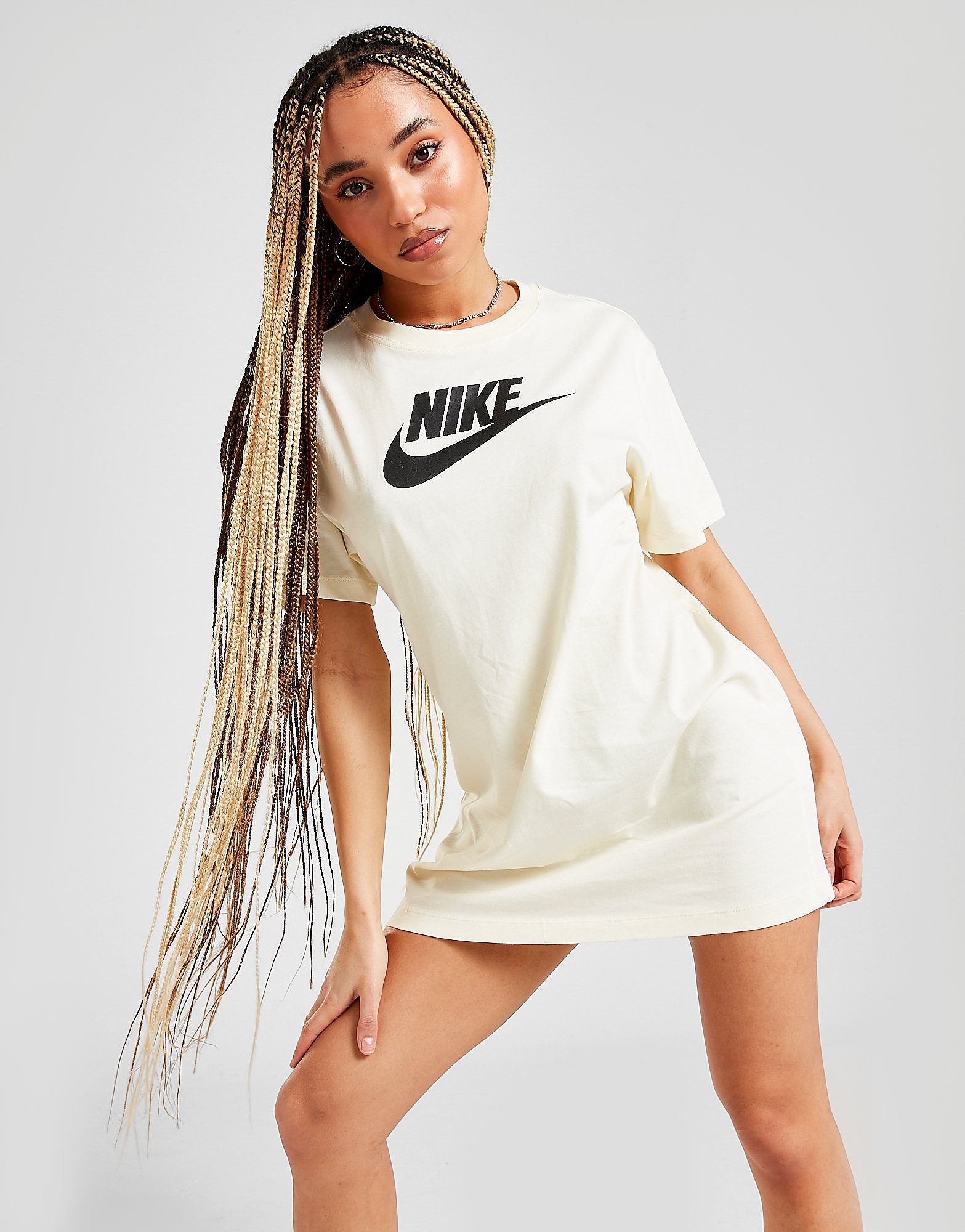 

Nike Futura T-Shirt Dress - Yellow/SAIL/BLK - Womens, Yellow/SAIL/BLK