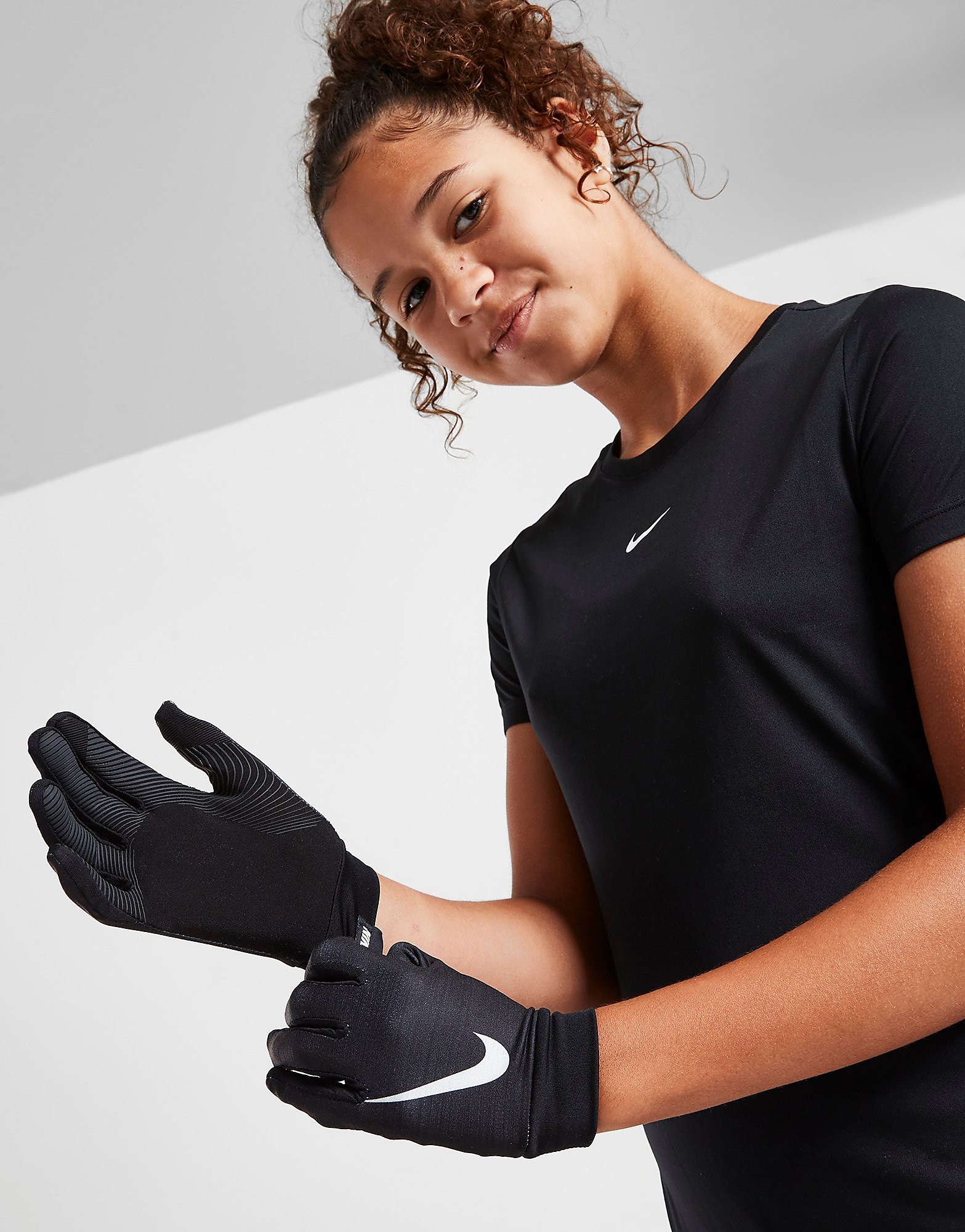 Nike Base Layer Gloves Junior - Black - Kids, Black