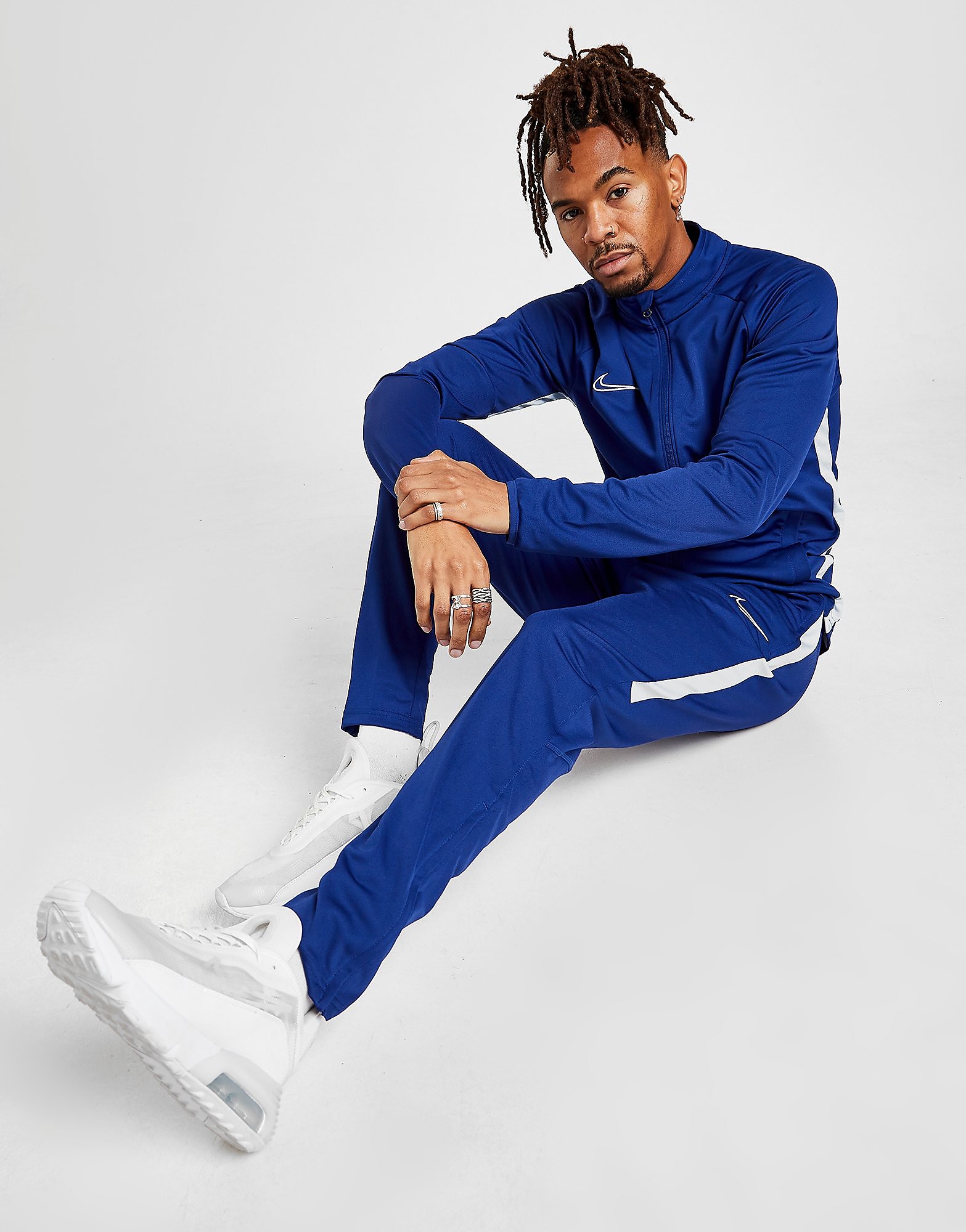 Nike Academy Poly Tracksuit - Blue/White - Mens, Blue/White