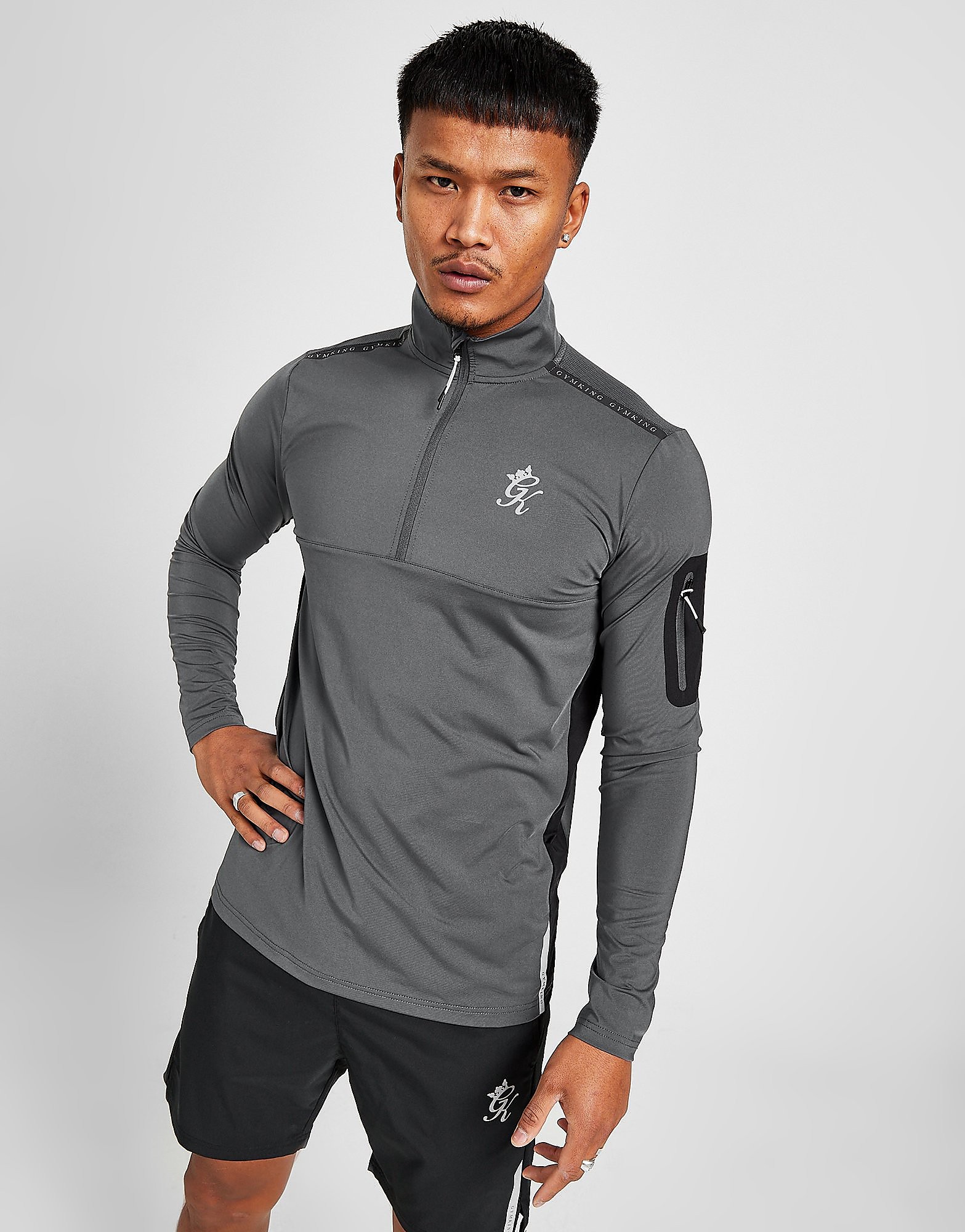 

Gym King Flex 1/4 Zip Top - Only at JD - Grey - Mens, Grey