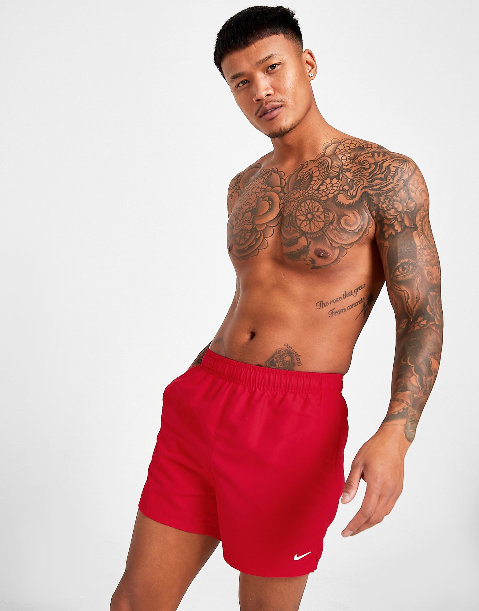 

Nike Swim Essential 5" Volley Short - Red - Mens, Red
