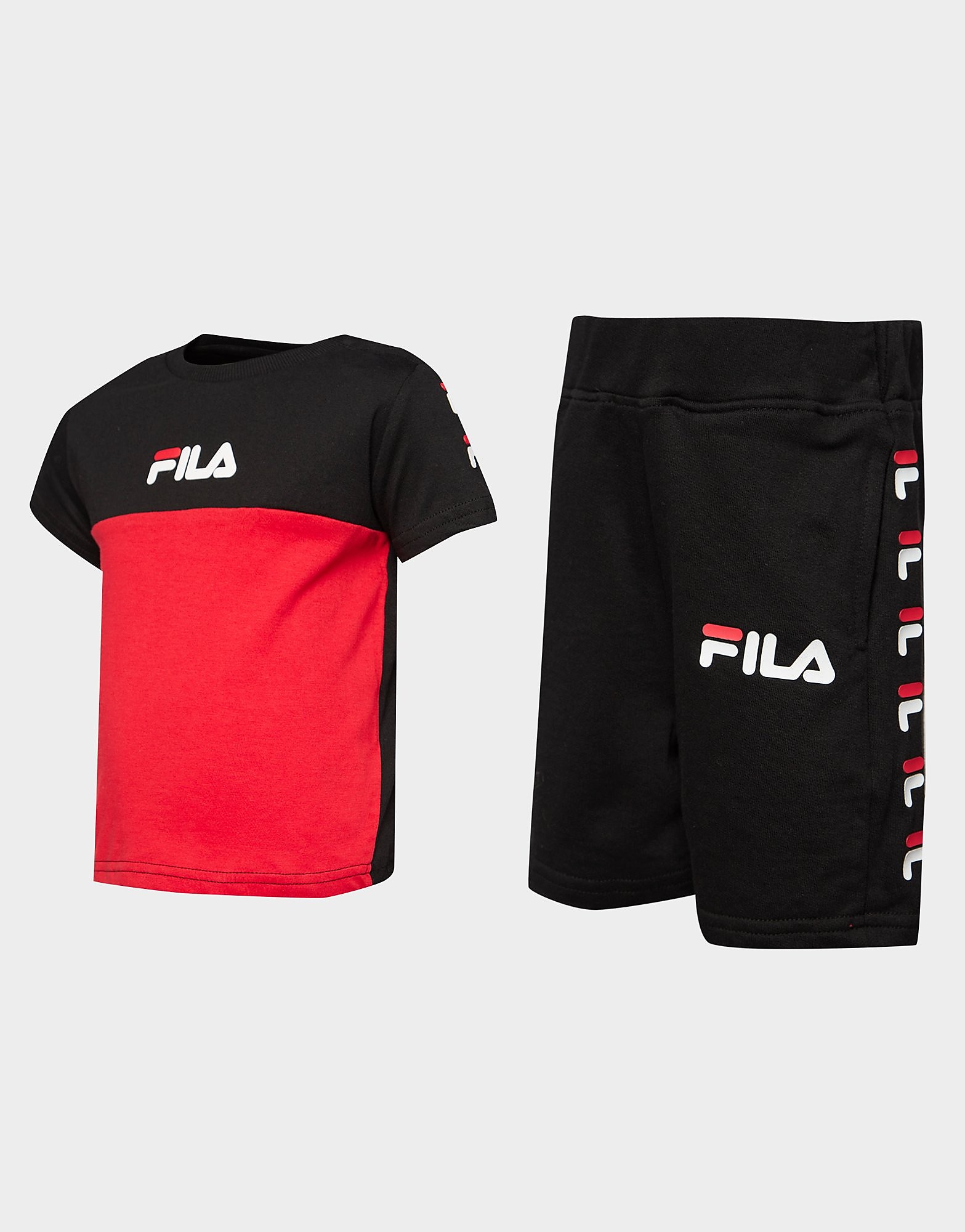 

Fila Repeat Logo T-Shirt/Shorts Set Infants - Only at JD - Red/Black - Kids, Red/Black