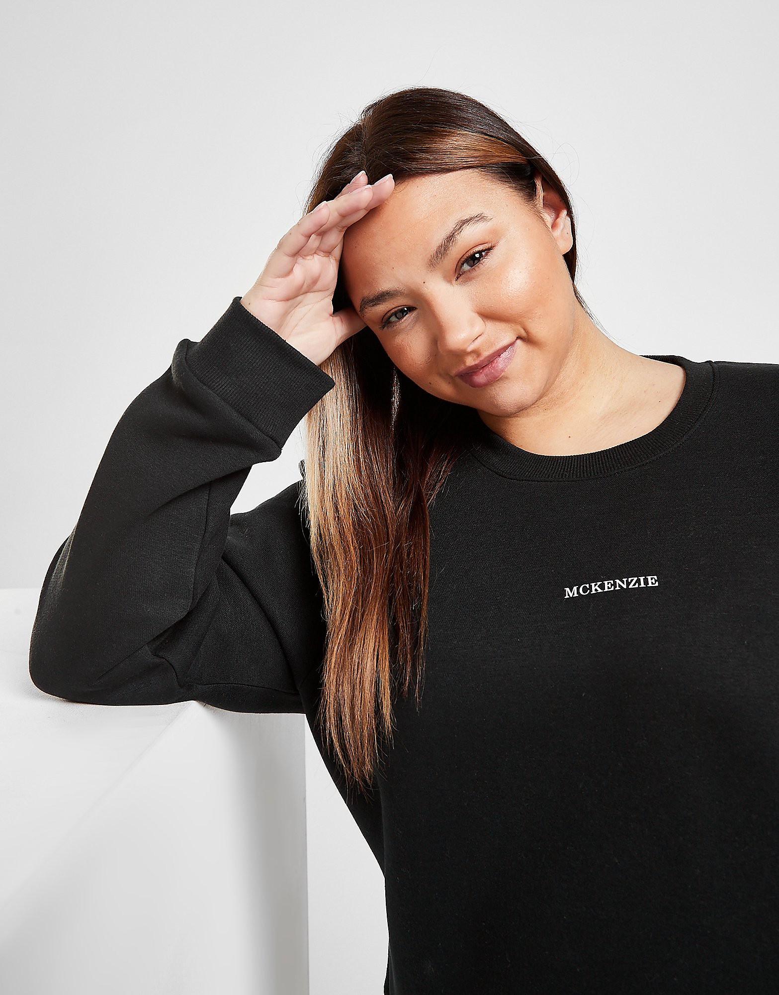 

McKenzie Core Plus Size Crew Sweatshirt - Only at JD - Black - Womens, Black