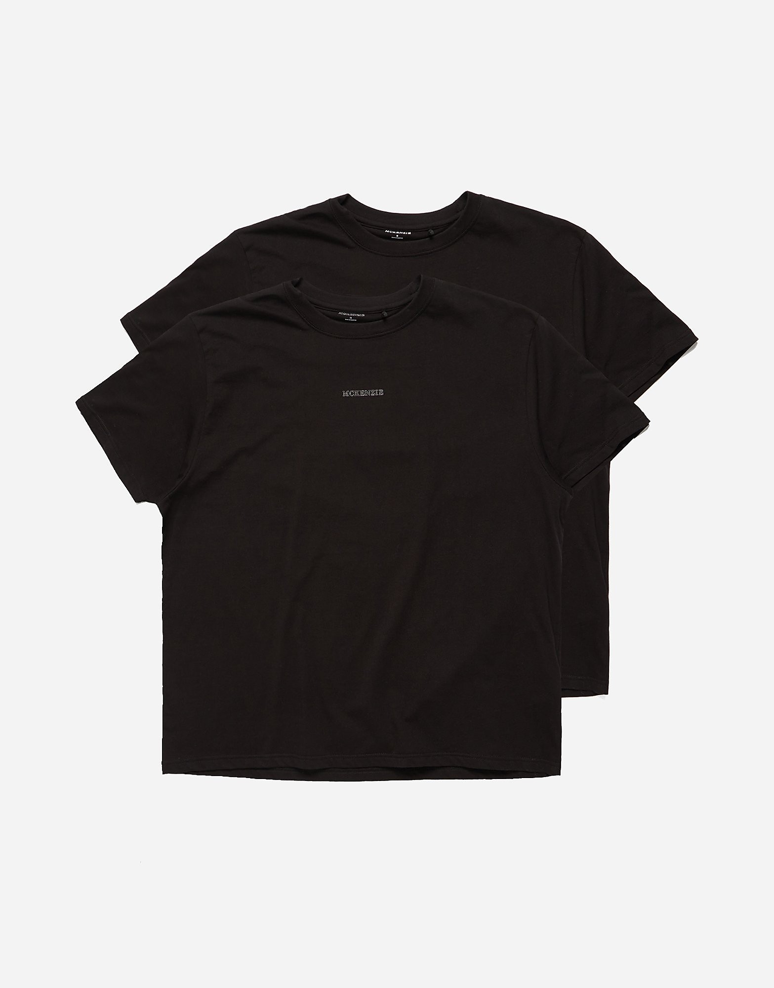 

McKenzie 2 Pack Plus Size Short Sleeve T-Shirts - Only at JD - Black - Womens, Black