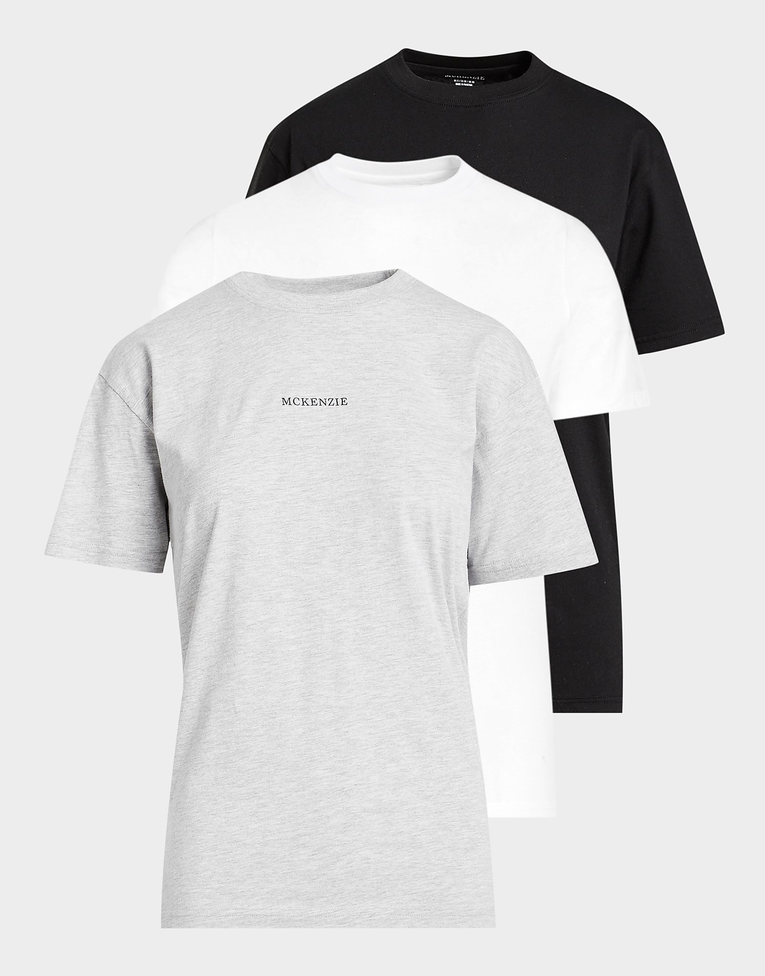 

McKenzie 3-Pack Short Sleeve T-Shirts - Only at JD - Black/White/Grey - Womens, Black/White/Grey