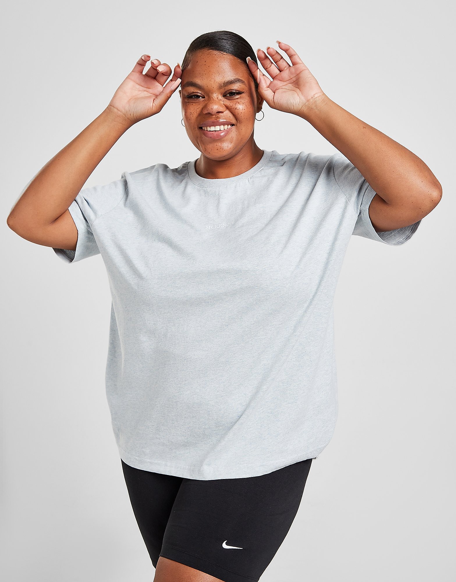 

McKenzie Marl Plus Size Boyfriend T-Shirt - Only at JD - Blue, Blue