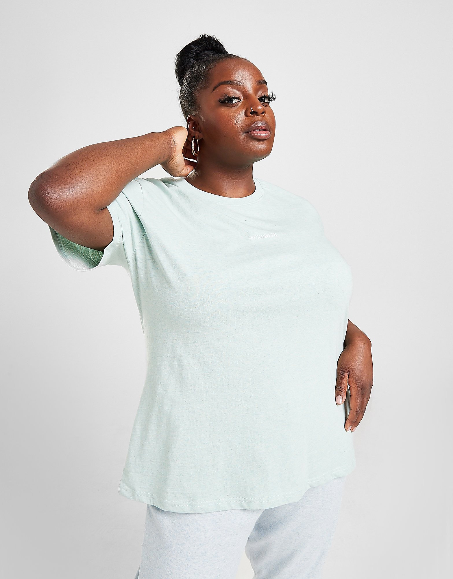 

McKenzie Marl Plus Size Boyfriend T-Shirt - Only at JD - Green - Womens, Green