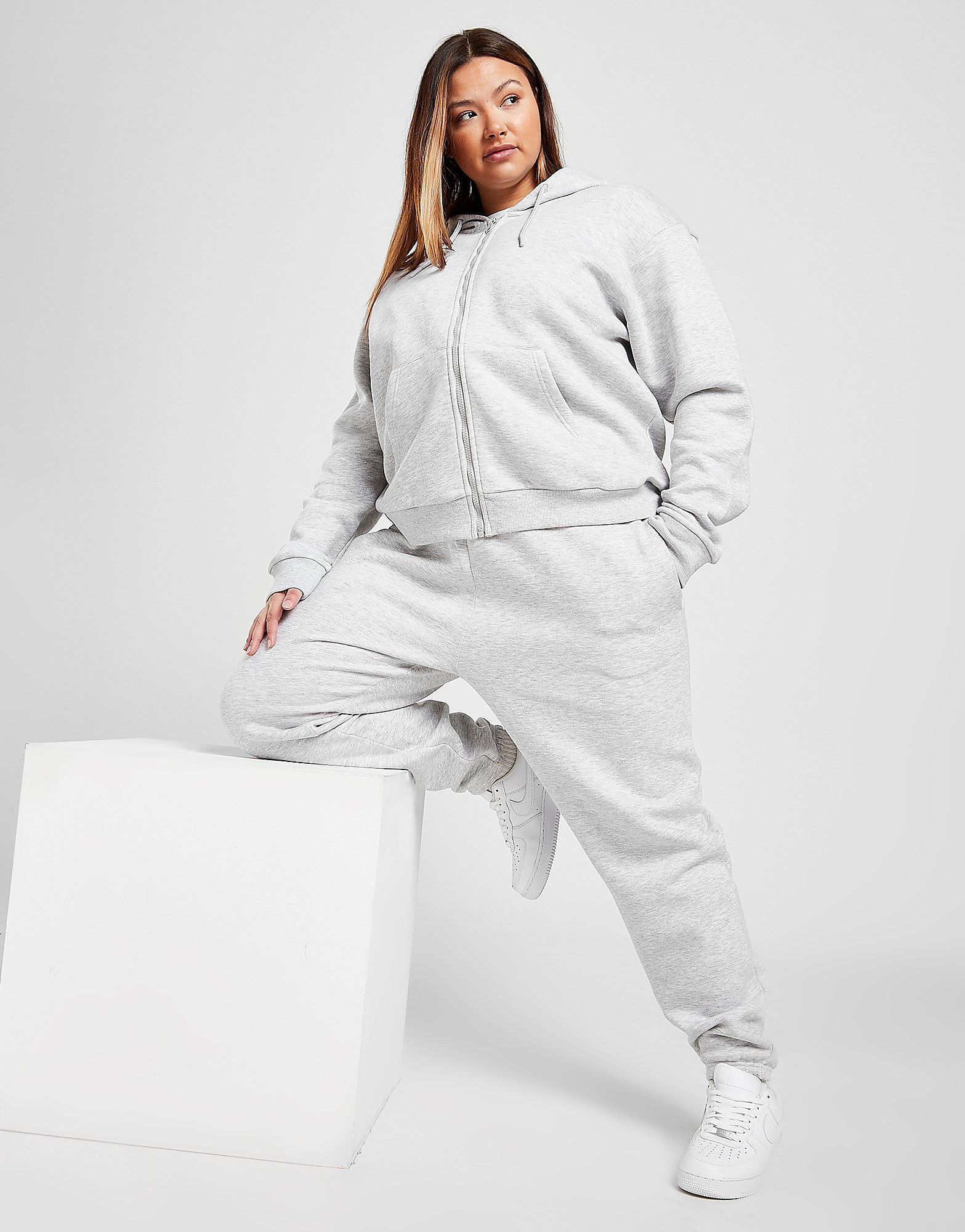 

McKenzie Full Zip Hooded Plus Size Tracksuit - Only at JD - Grey - Womens, Grey